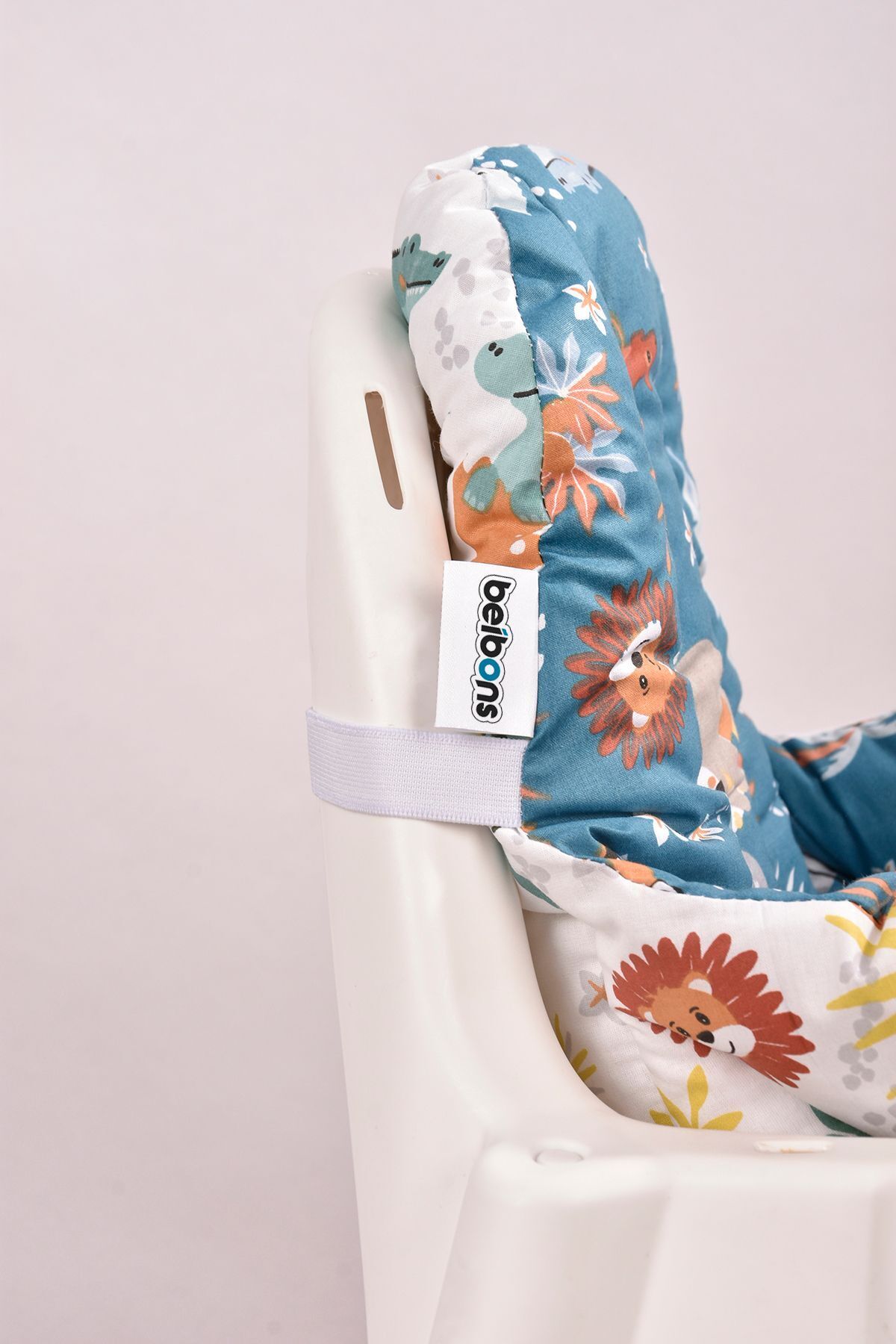 Beibons Çift Taraflı Bebek Mama Sandalyesi Minderi - Pamuklu Rahat Elyaf Dolgulu Mama Sandalyesi Yastığı fotoğrafı 3 (önizleme)