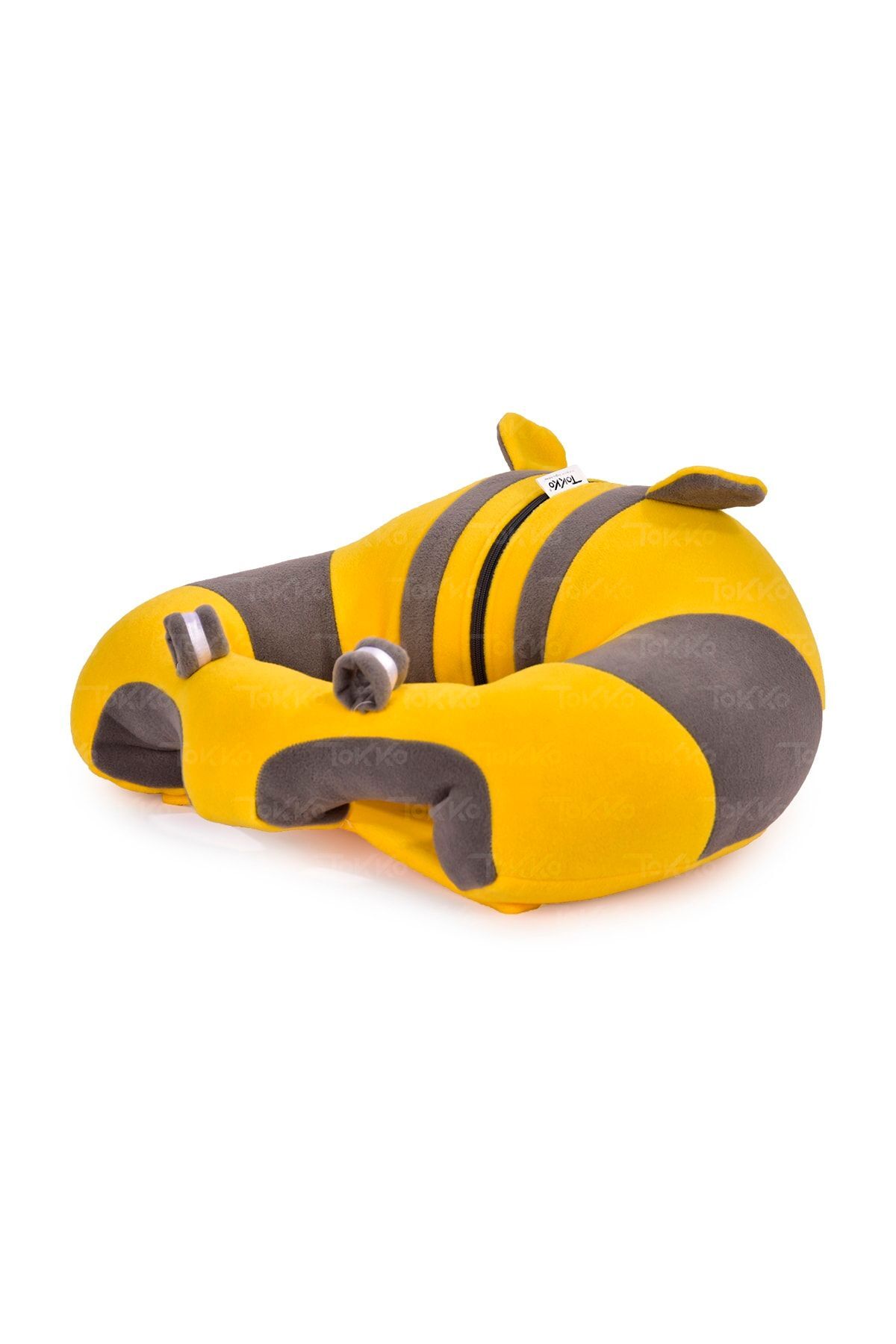 TOKKO Yastık Hediyeli Bebek  Oturma Destek Minderi - Büyük Bebek Koltuğu  Sarı Gri fotoğrafı 5 (önizleme)