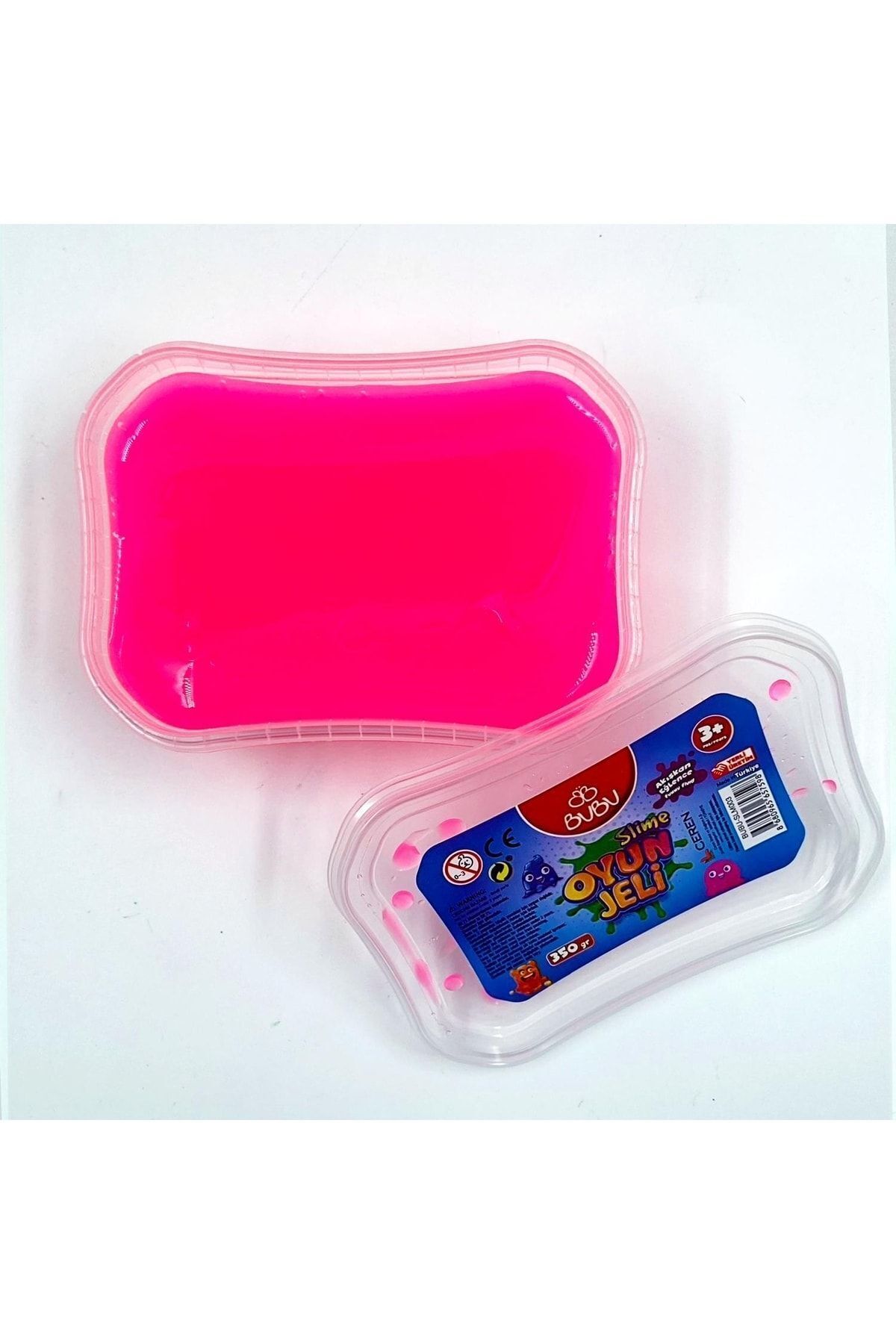 Bubu Metalik Oyun Jeli Slime 350 Gram Neon Pembe