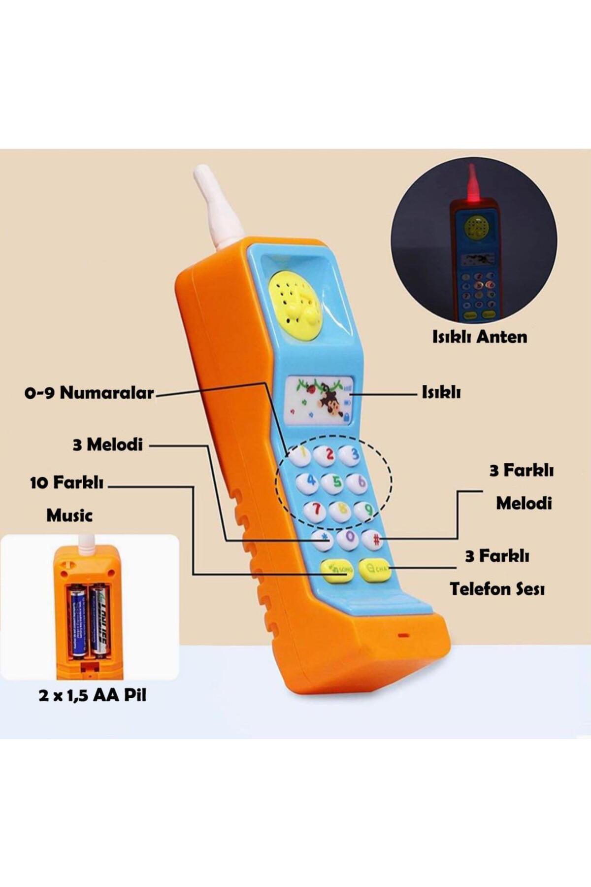 Kayyum Oyuncak Kayyum Sesli Işıklı Eğitici Telsiz Telefon 5010 fotoğrafı 5 (önizleme)