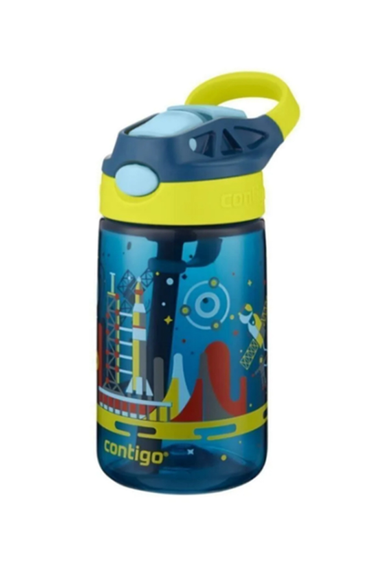 Contigo Uzay Emzikli Çocuk Su Matarası 420ml Cama En Yakın Malzeme Tritan fotoğrafı 3 (önizleme)