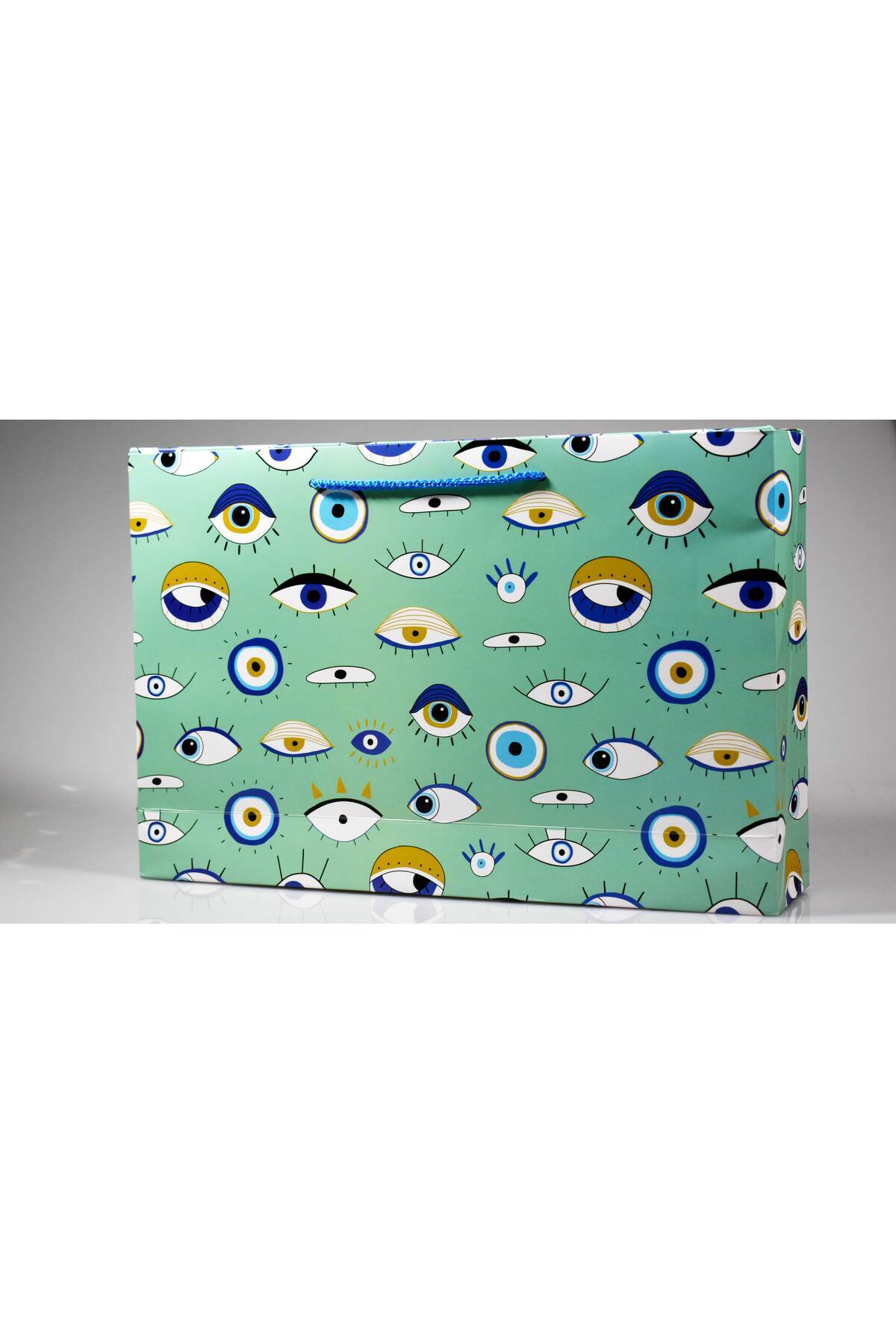 4nio NAZAR YATAY HEDİYE KARTON POŞET