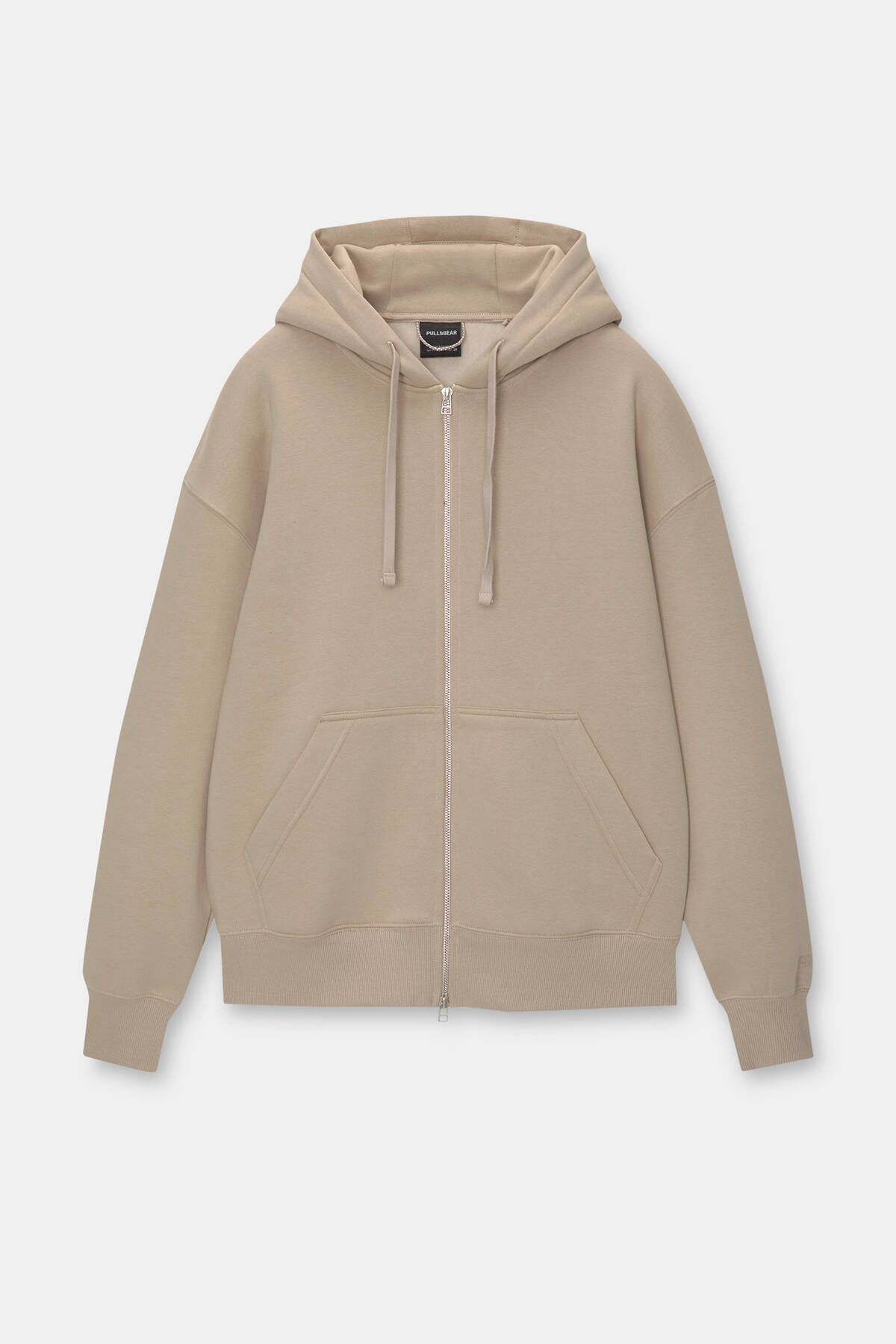سوئیشرت کلاه‌دار و زیپ‌دار بیسیک پل اند بیر  Pull & Bear