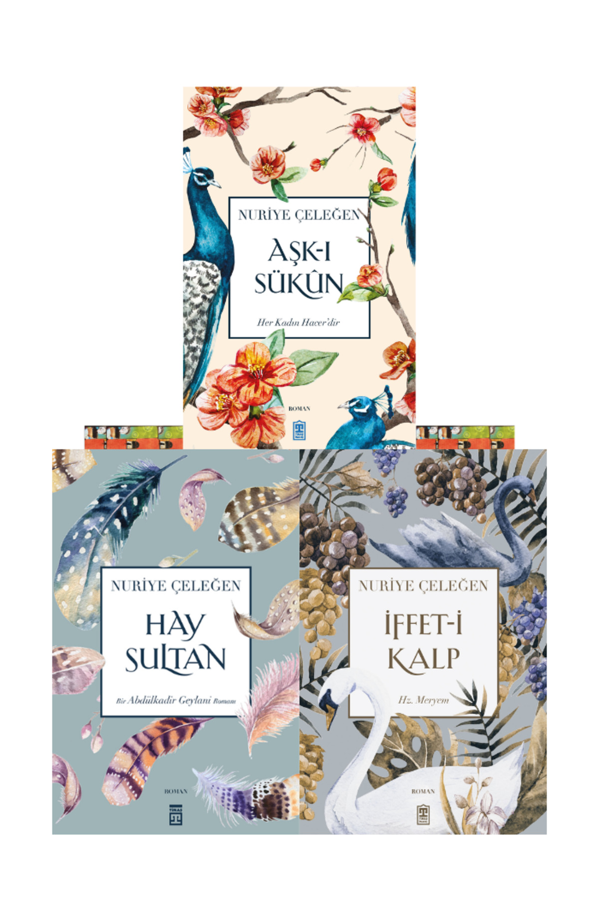 Timaş Yayınları Hay Sultan, Aşkı Sükun, İffeti Kalp-Nuriye Çeleğen kitaplığından-3kitap