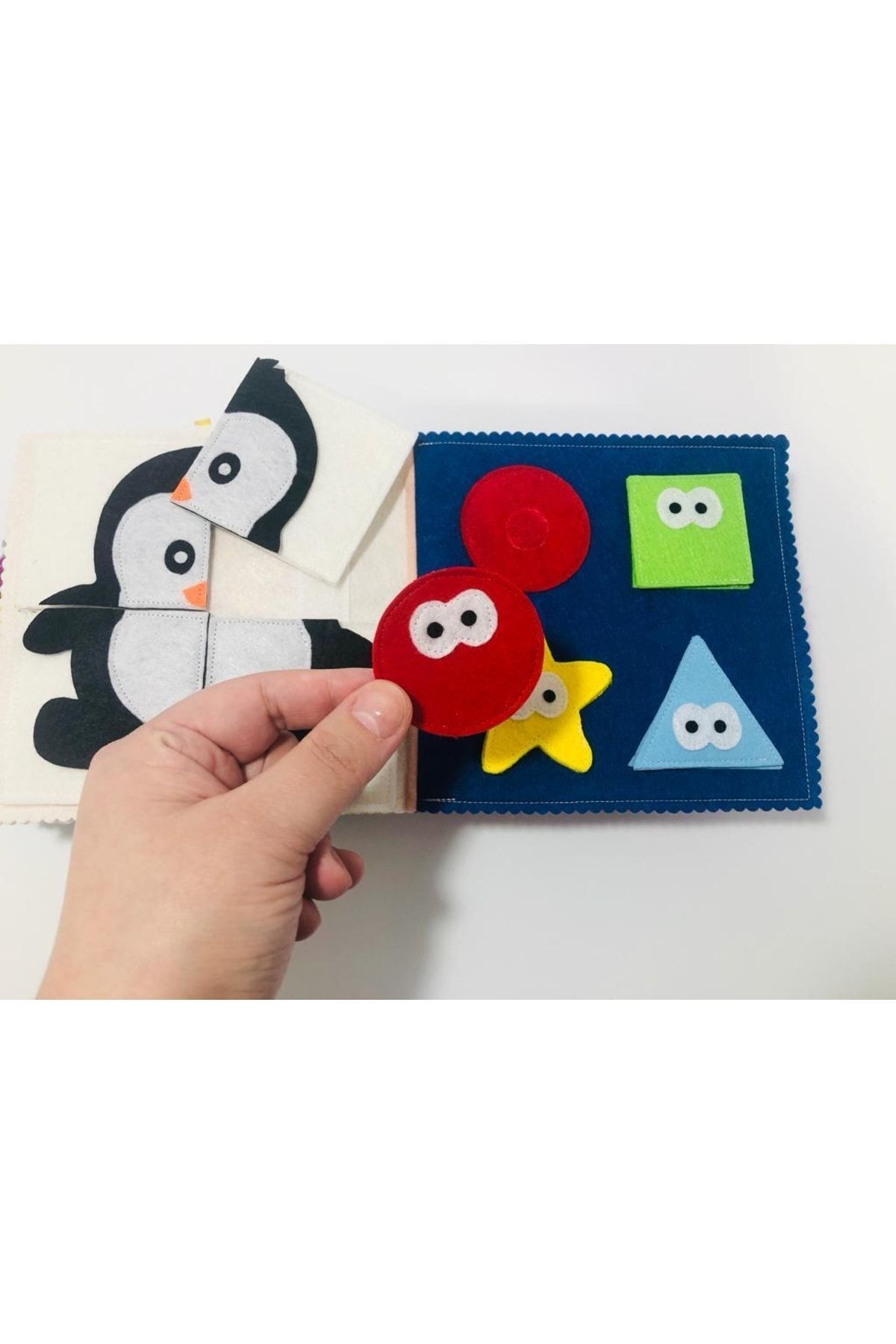 BEBİSBOOK Montessori Bebek Kitabı Keçe Aktivite Kitabı Koala Tasarım Kapak 6-24 Ay fotoğrafı 3 (önizleme)