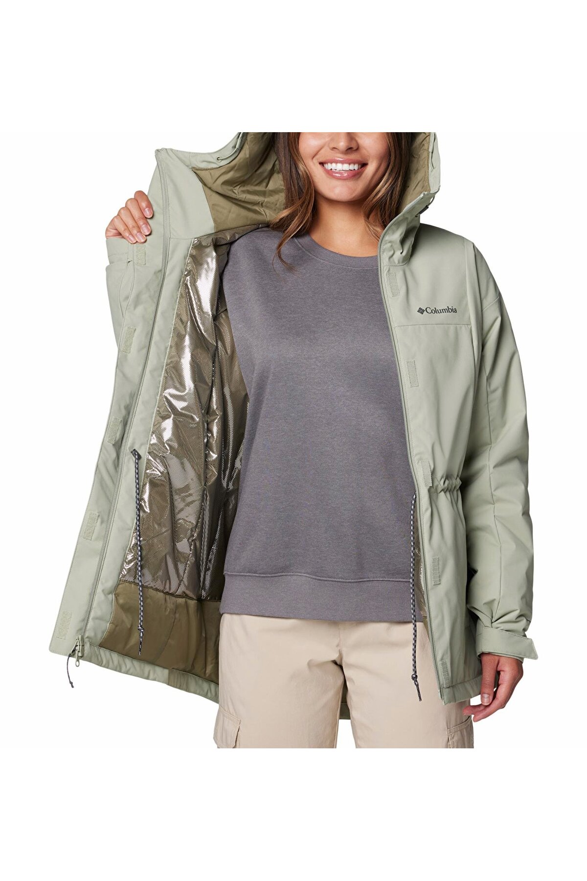 Columbia WL2638_348 Hikebound II Long Insulated Kadın Mont fotoğrafı 5 (önizleme)