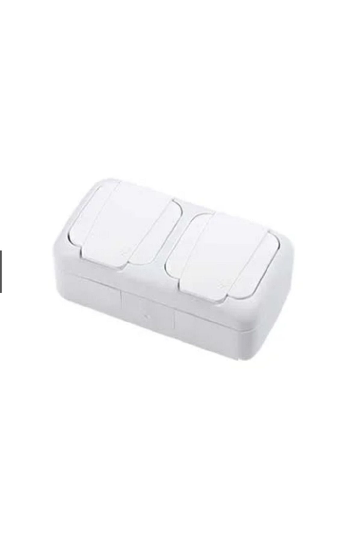 VİKO-Palm Tree Surface Mounted Double Grounded Socket Combined Set (Splash Resistant) 6
