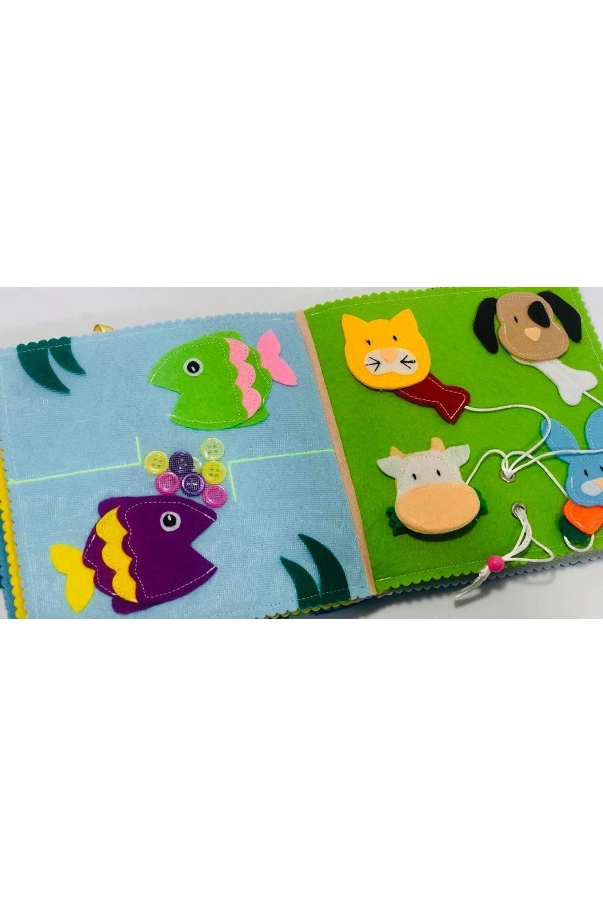 BEBİSBOOK Montessori Bebek Kitabı Keçe Aktivite Kitabı Koala Tasarım Kapak 6-24 Ay fotoğrafı 4 (önizleme)