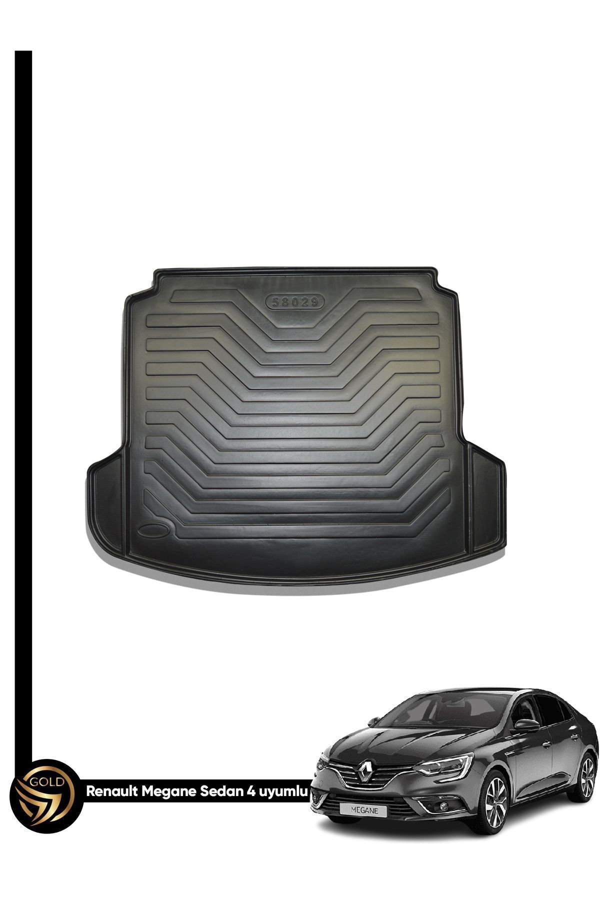 Genel Markalar Renault Megane 4 Çift Kulaklı Kauçuk Galaxy Model Bagaj Havuzu