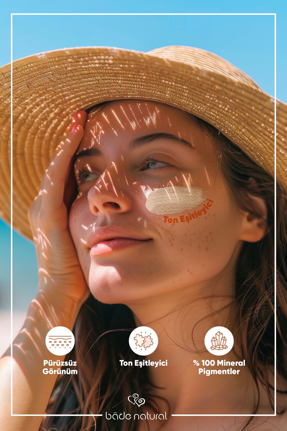 شیر ضد آفتاب رنگی 50 SPF 30 میلی لیتر Bade Natural