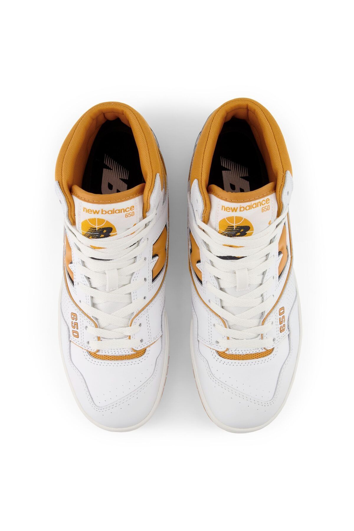 New Balance-Μοντέλο BB650RCL - Λευκό/πορτοκαλί 4