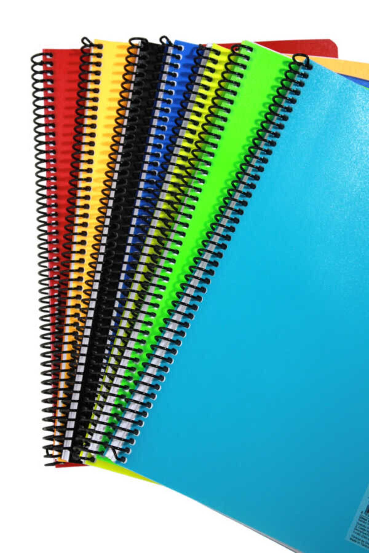 Mynote-Flex A4 80 Sheets Checked Spiral Plastic Neon Cover Notebook 3