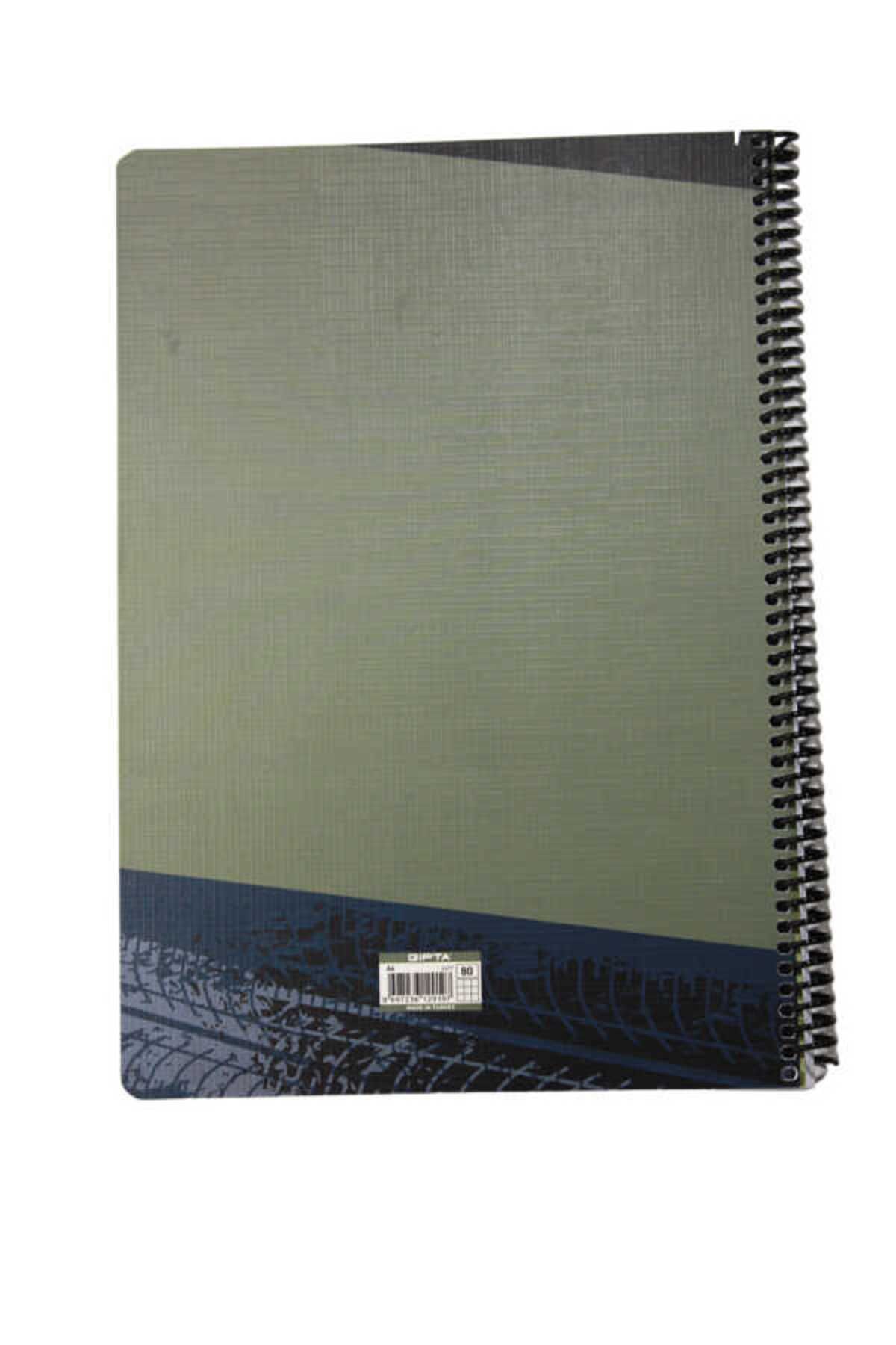 Gıpta-A4 80 Sheets Checked Speed Notes Paper Cover Spiral Notebook 4