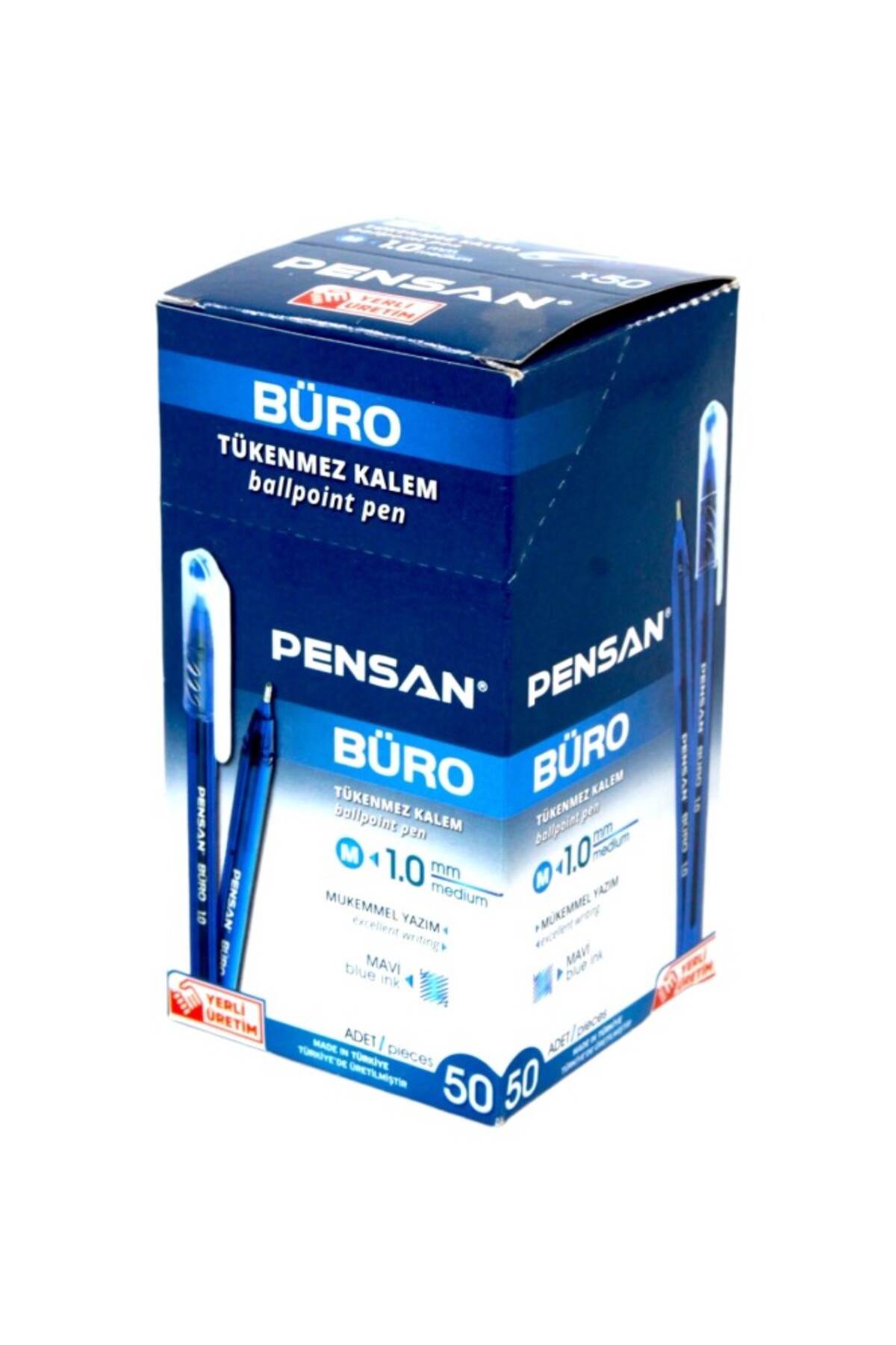 Pensan Büro Mavi Tükenmez Kalem 1.0 Mm Set 50 Adet
