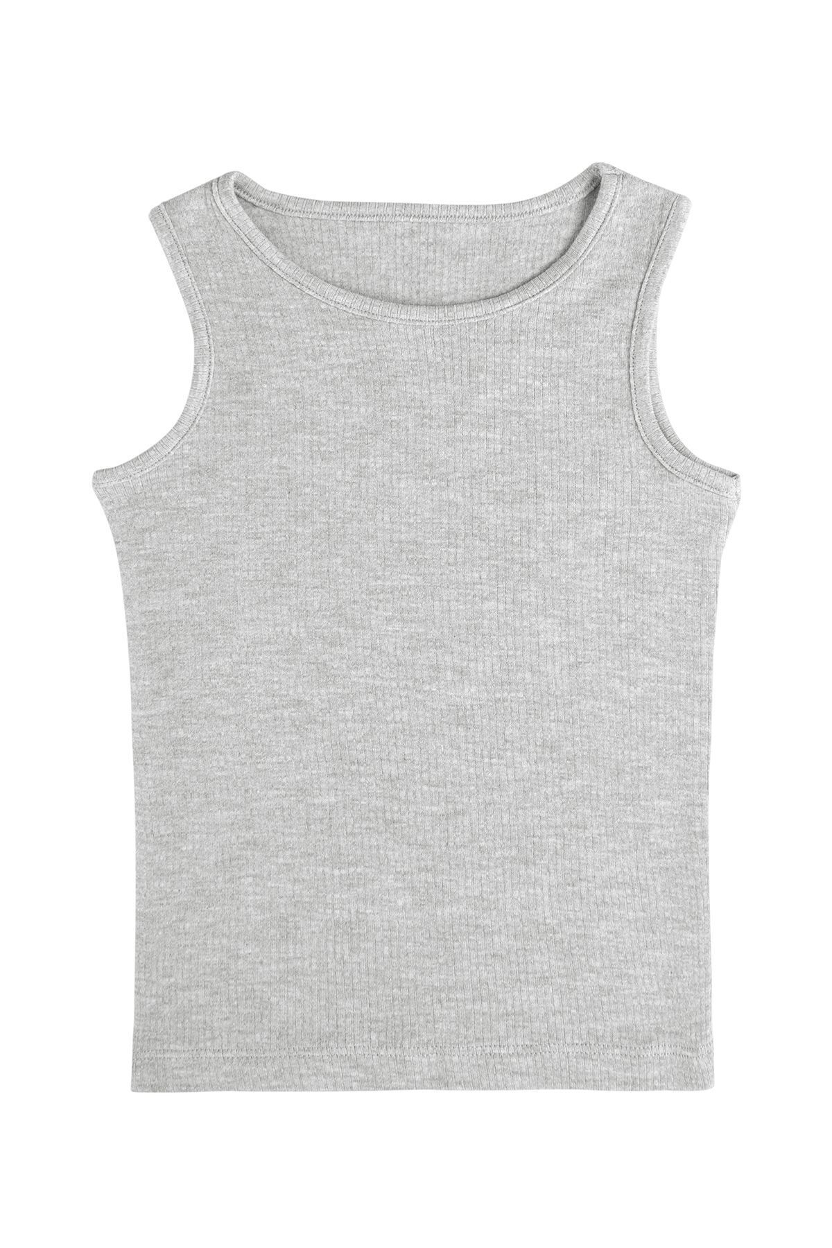 Gambino-Gray Thermal Body and Undershirt for Baby Boy - Thick Strap 1
