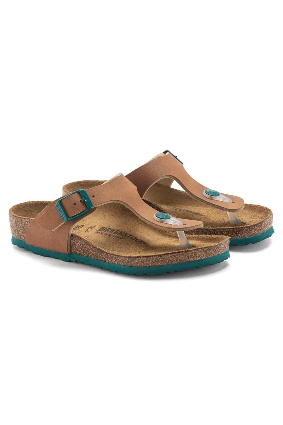 دمپایی بیرکن استاک پسرانه اوا قهوه ای  راسته      Beachwear | Birkenstock 1024327 - تصویر 3