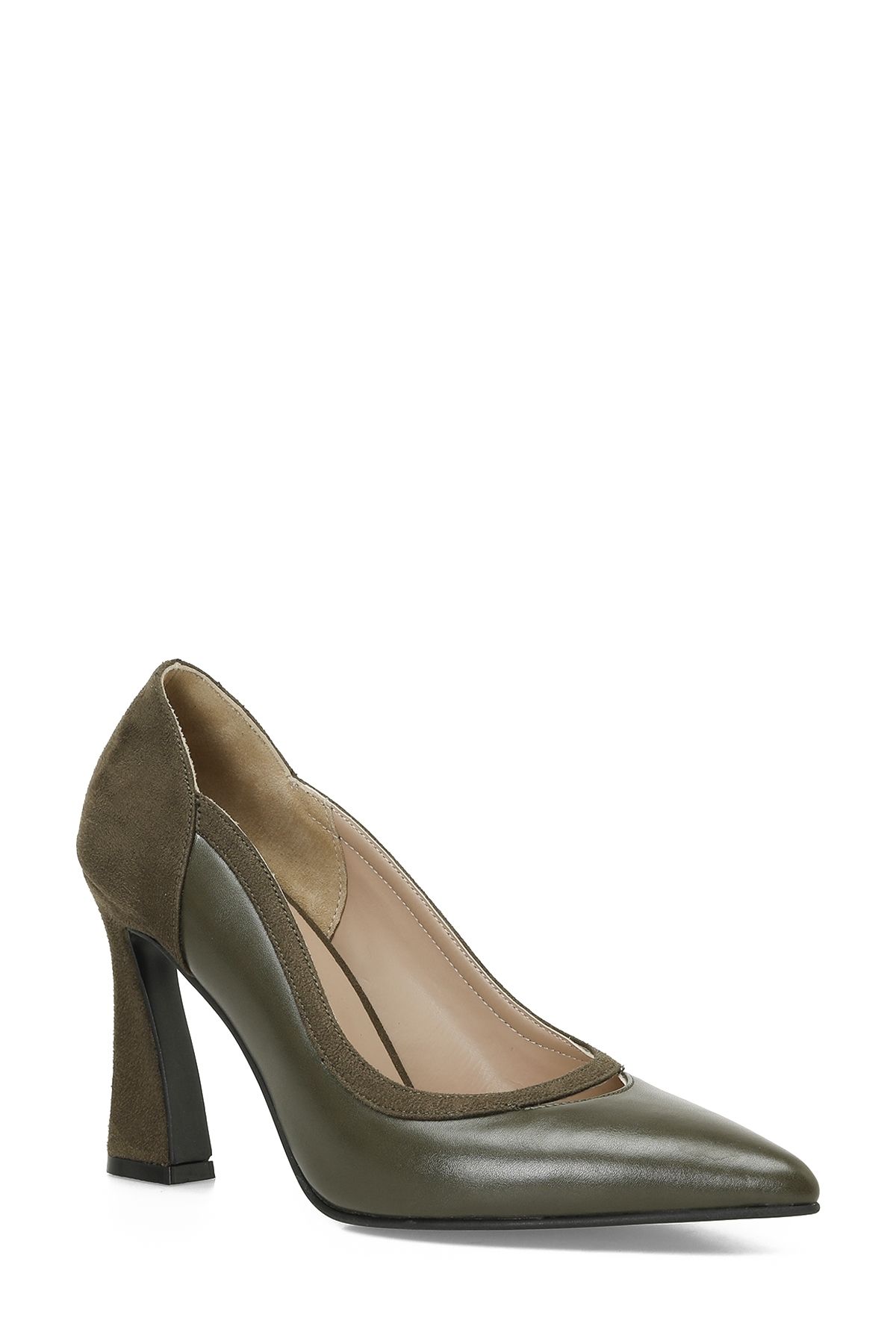 Khaki shoes heels new arrivals