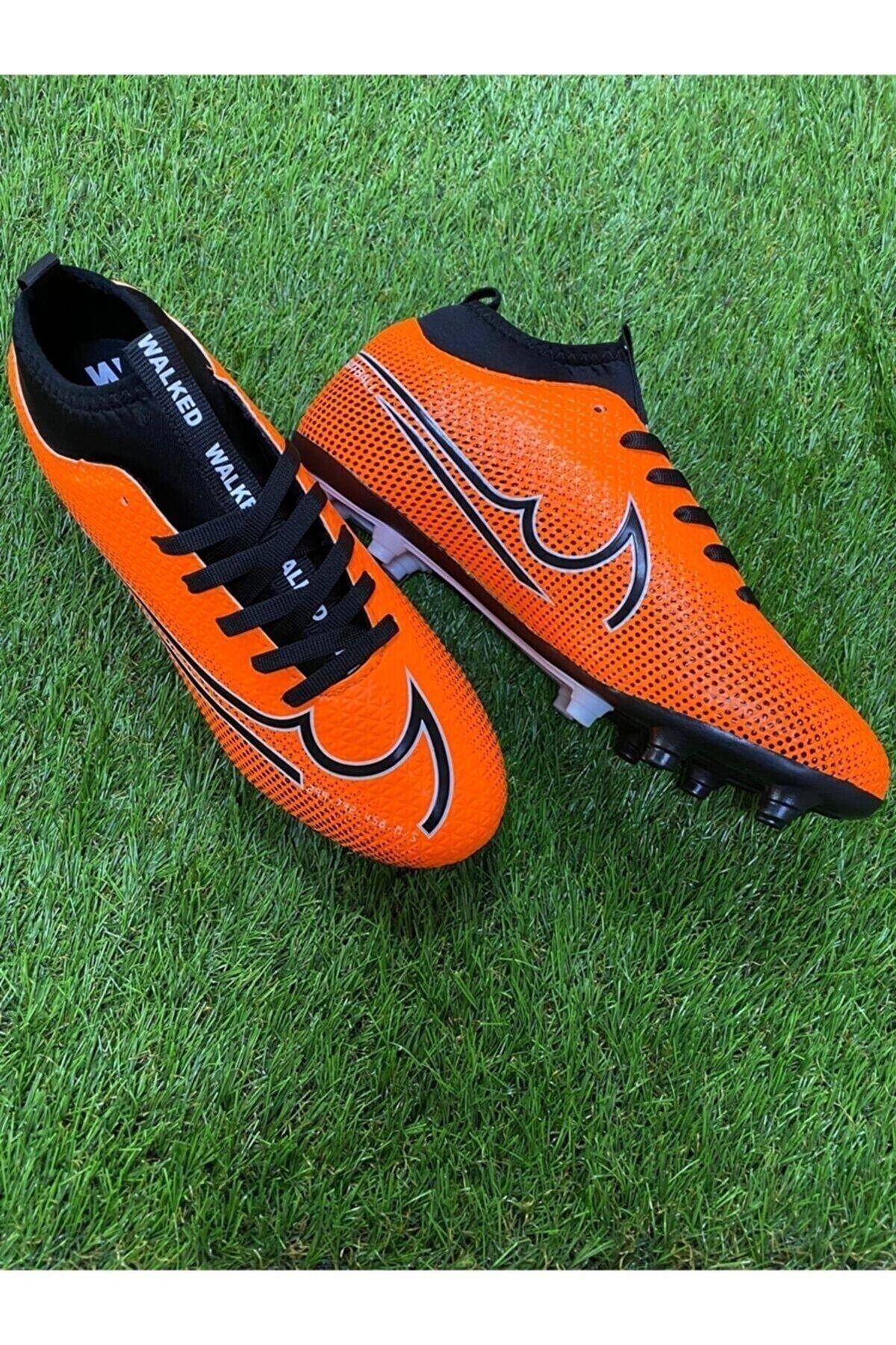 Walked Mercur Superfly Erkek Cocuk Bilekli Bo azl Corapl Turuncu Krampon Hal Saha Futbol Spor Ayakkab Fiyat Yorumlar Trendyol