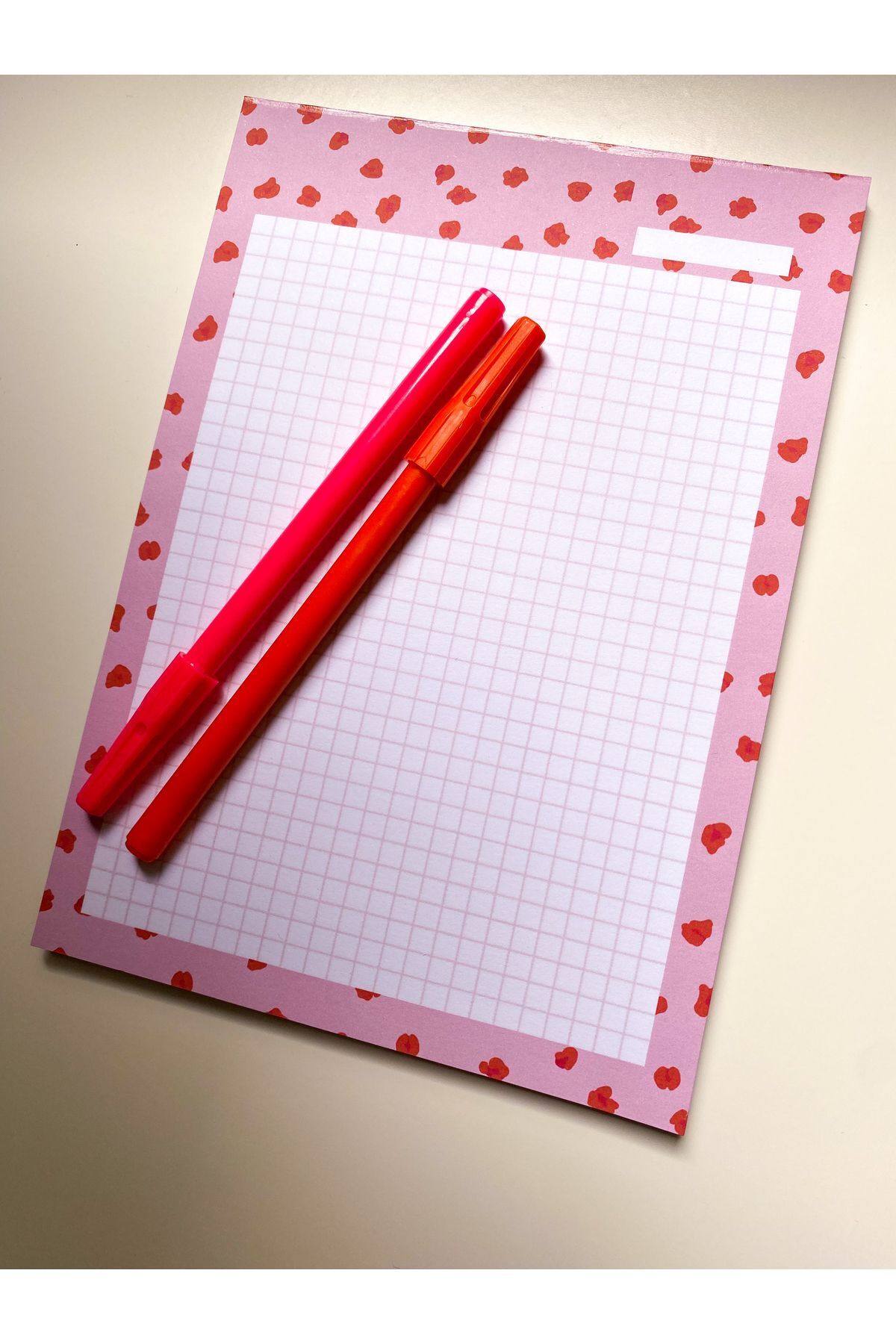 Pine Note-Checkered Pink Patterned Planner/To Do List/Notebook/Notepad/Memopad A5 6