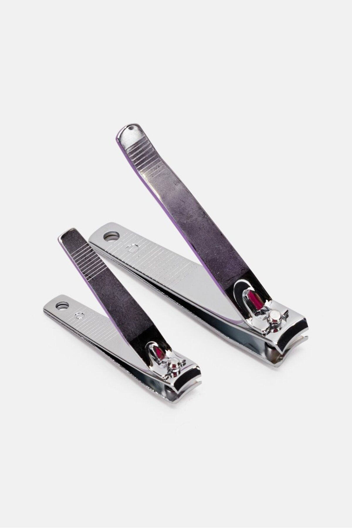 Pure Beauty Works-Nail Clipper Set, Purple and Silver 1