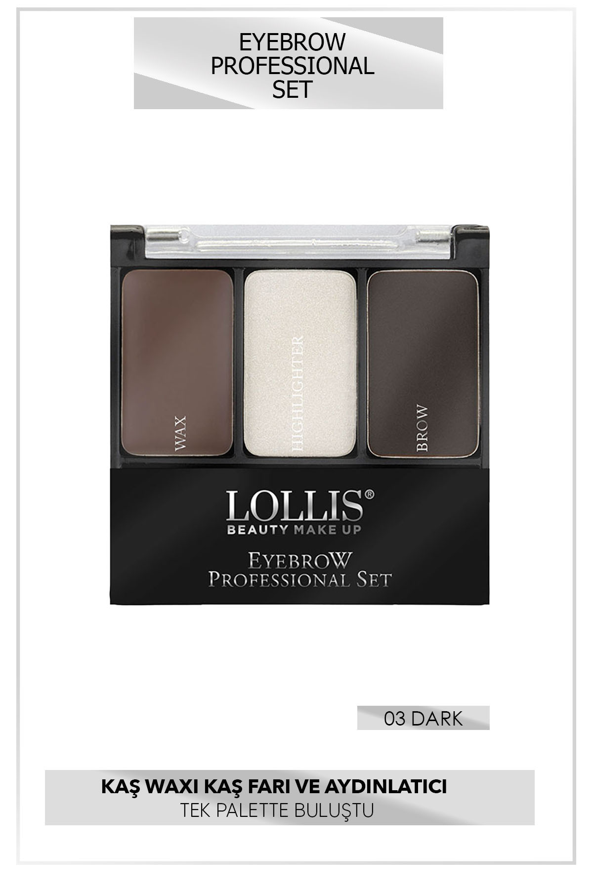 Eyebrow Professional Set 03 Dark / Profesoyonel Kaş Seti 03 Koyu — قهوه‌ای TYC7FBF02697C9E300 — تصویر 4 از 5