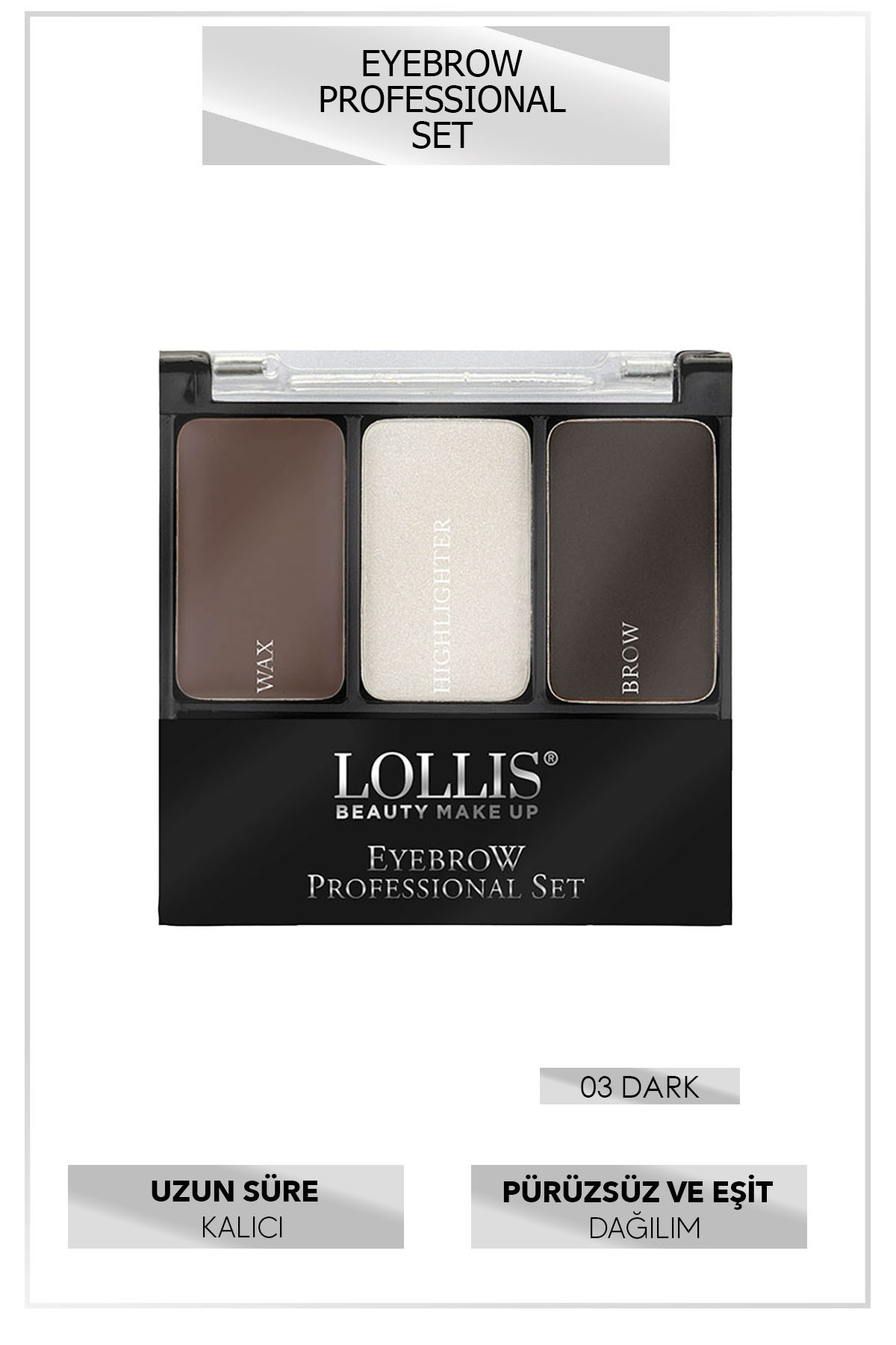 Eyebrow Professional Set 03 Dark / Profesoyonel Kaş Seti 03 Koyu — قهوه‌ای TYC7FBF02697C9E300 — تصویر 3 از 5