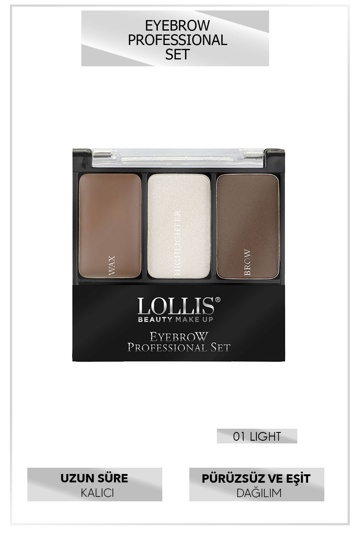 Eyebrow Professional Set 01 Light / Profesoyonel Kaş Seti 01 Açık — مشکی TYC7FBF02697C9E300 — تصویر 3 از 4