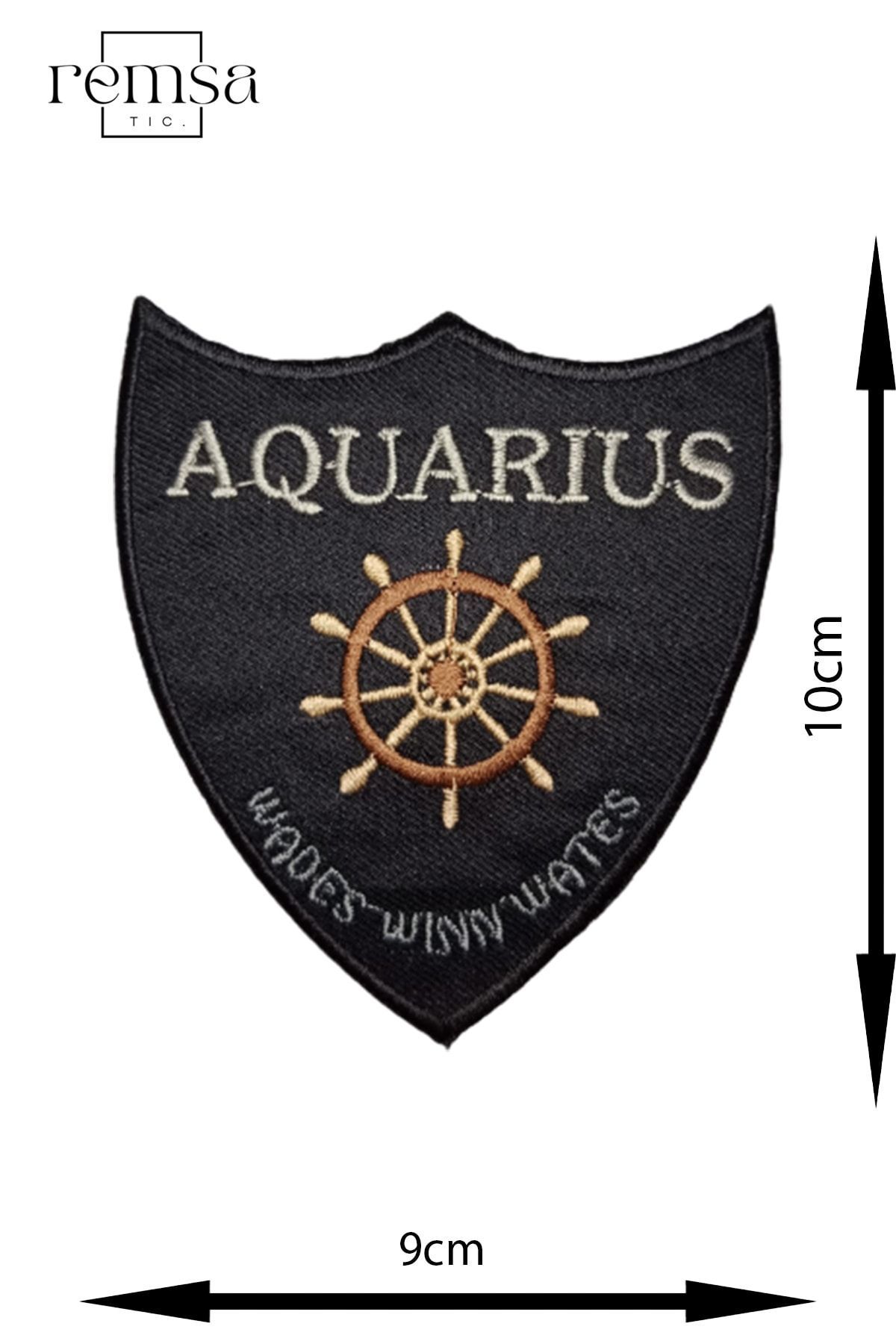 REMSATİC-Iron-On Arma - Patch - Aquarius Model (9cm X 10cm) 1