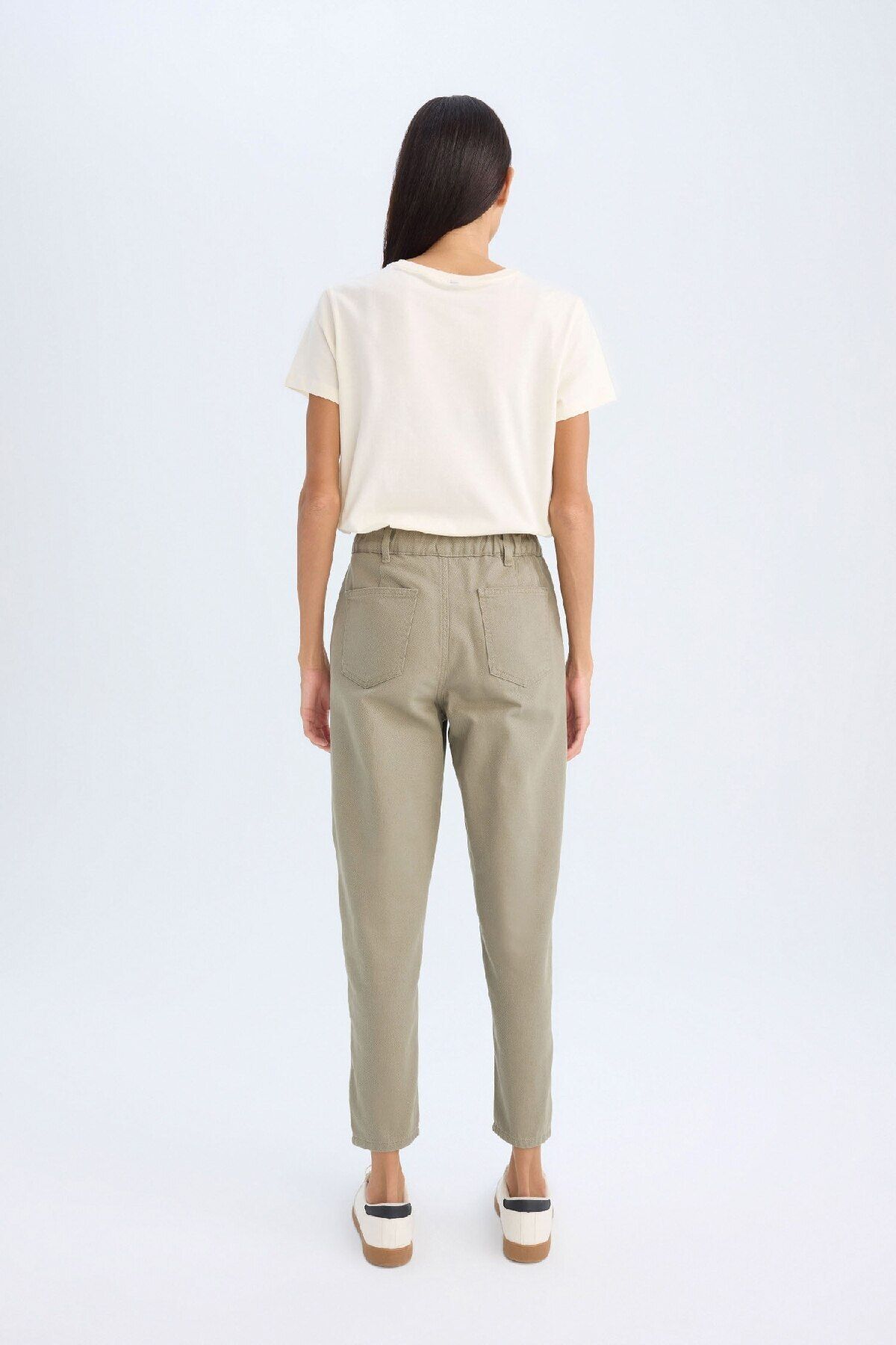 DeFacto-Magas derekú zsebes Gabardine nadrág - Basic Straight Fit S2790az24wn 6