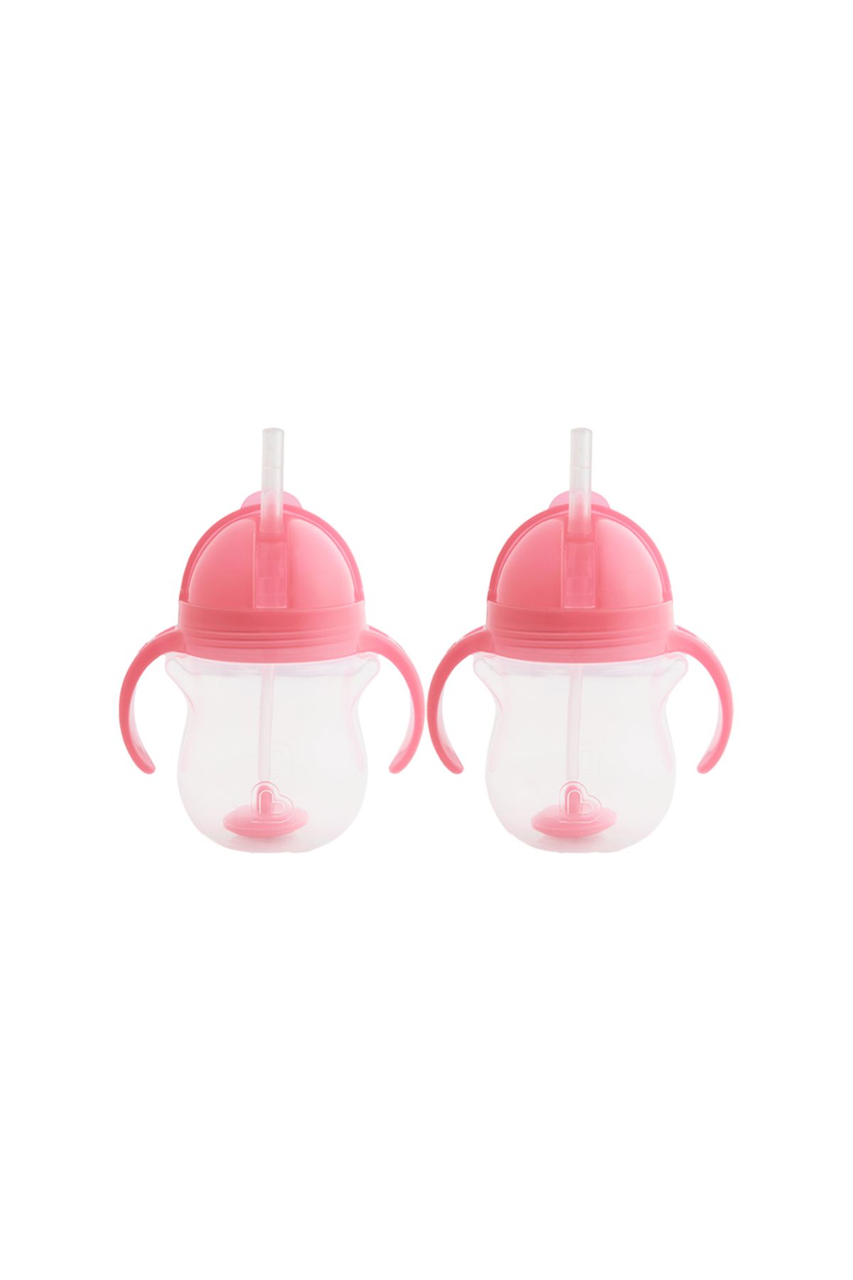 Munchkin Tıklama Kilitli  Uçlu Alıştırma Bardağı 6AY+, 207ML, Pembe, 2li Paket