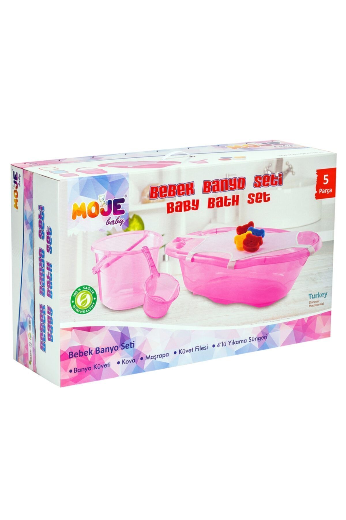 5'li Banyo Küveti Seti (KUTULU) - Beyaz 2