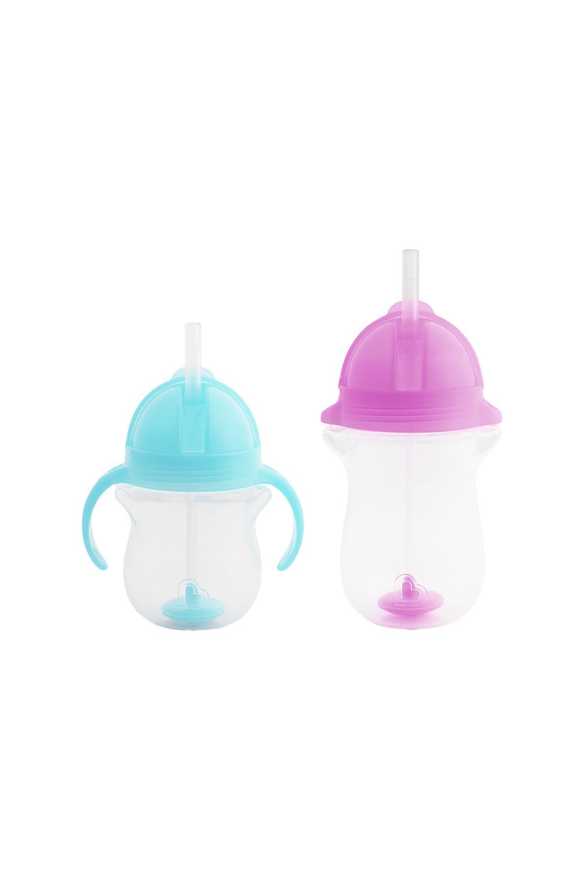 Munchkin Tıklama Kilitli Uçlu Alıştırma Bardağı  6ay+ 207 ml Mavi  ve 12ay+ 296 ml Mor
