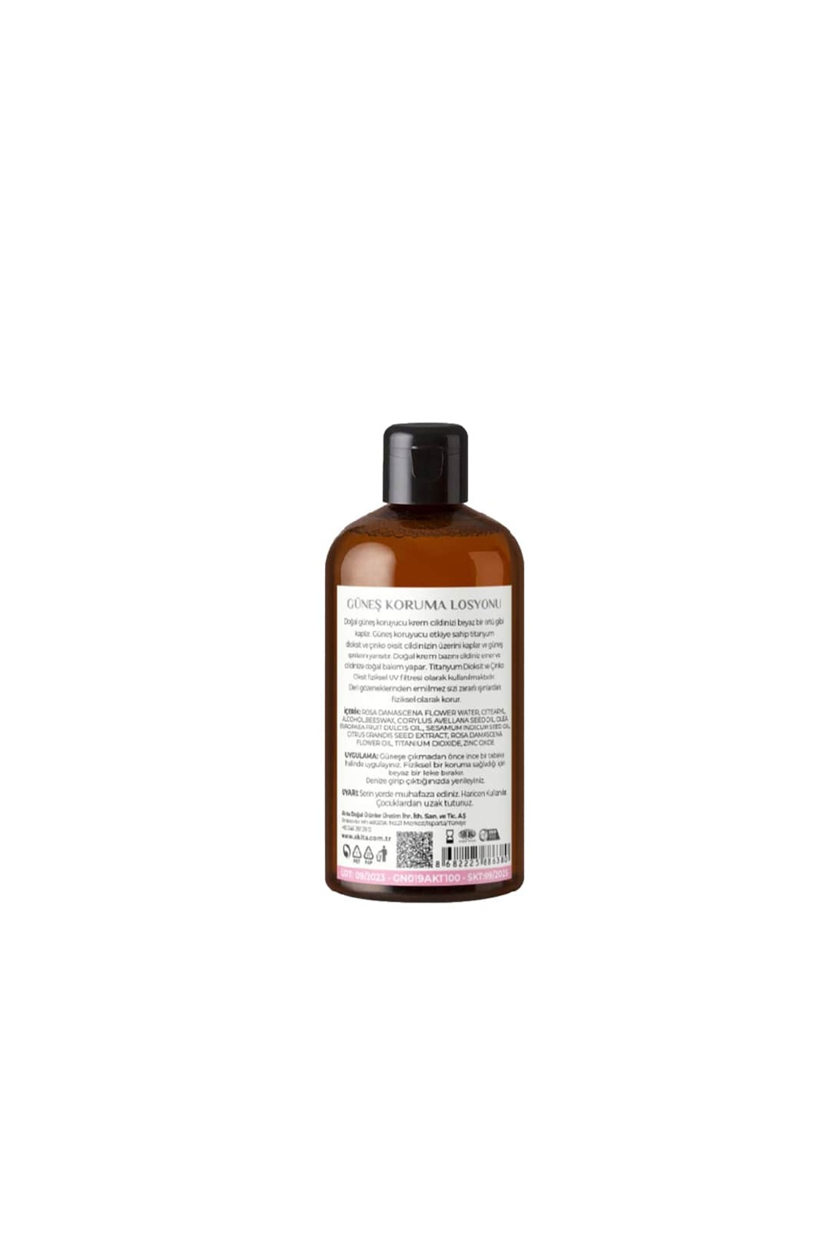Akita % 100 Doğal Yüksek Koruma Güneş Losyonu Spf40 250ml fotoğrafı 2 (önizleme)