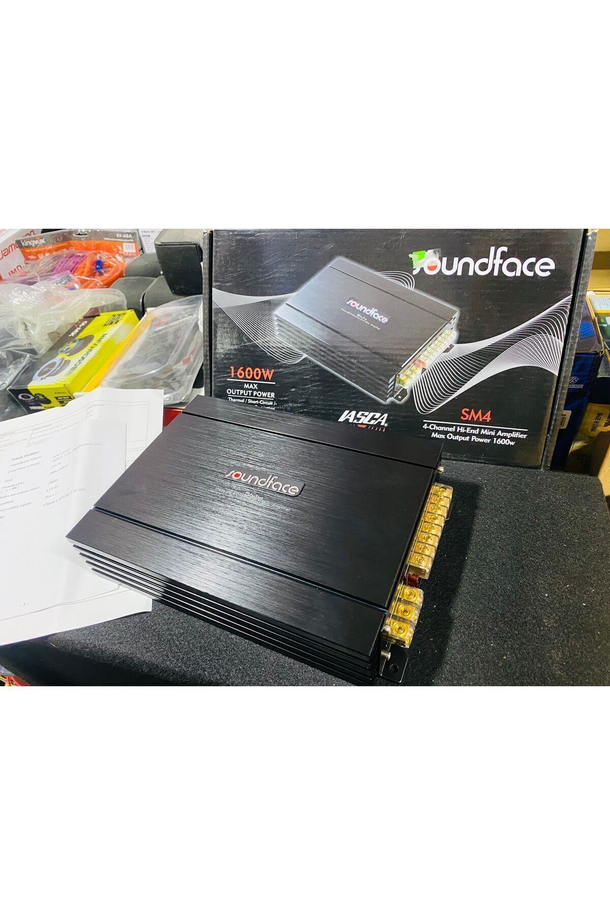 woodstar Soundface SM4 AB class 4 kanal Mini Amfi 60.4 - Fiyatı