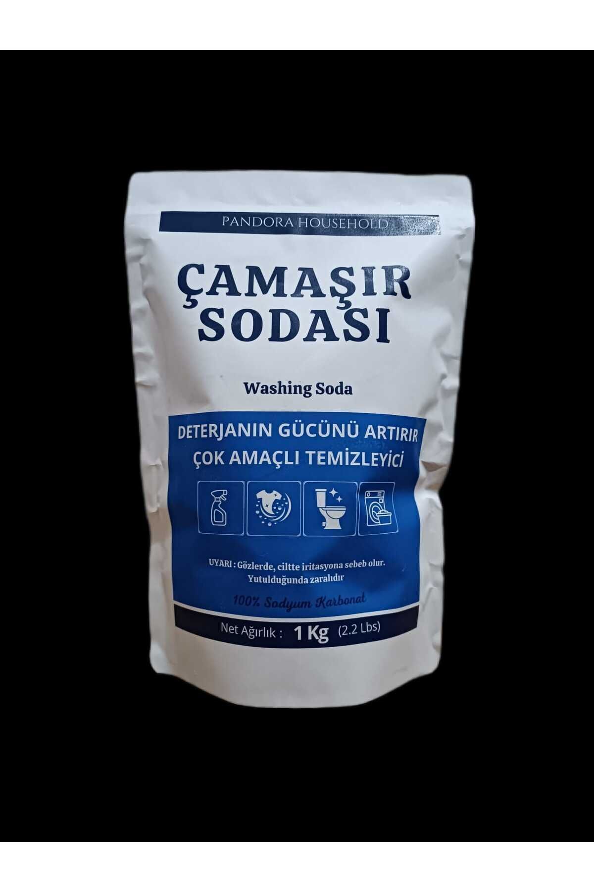 Pandora Arts Çamaşır Sodası Washing Soda Laundry Booster 1Kg (2.2Lbs)
