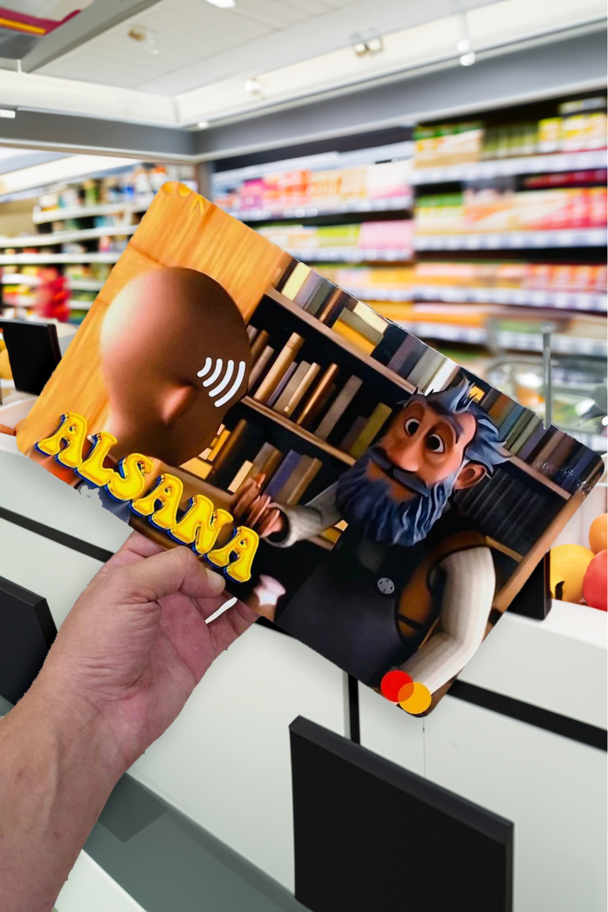 Ludios Keloğlan ''ALSANA'' Büyük Boy Dev Kredi Banka Kartı Kılıfı (18X29)