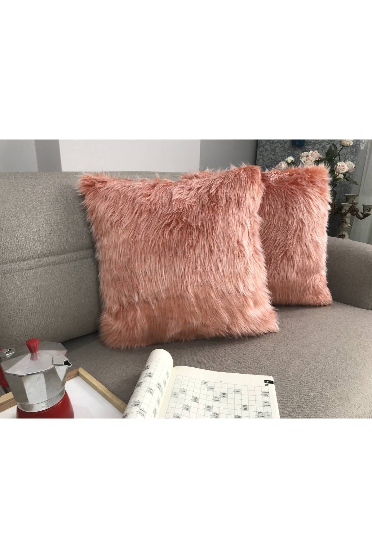 Lostello Home Plush Throw Pillow Pillow Case Coral Trendyol