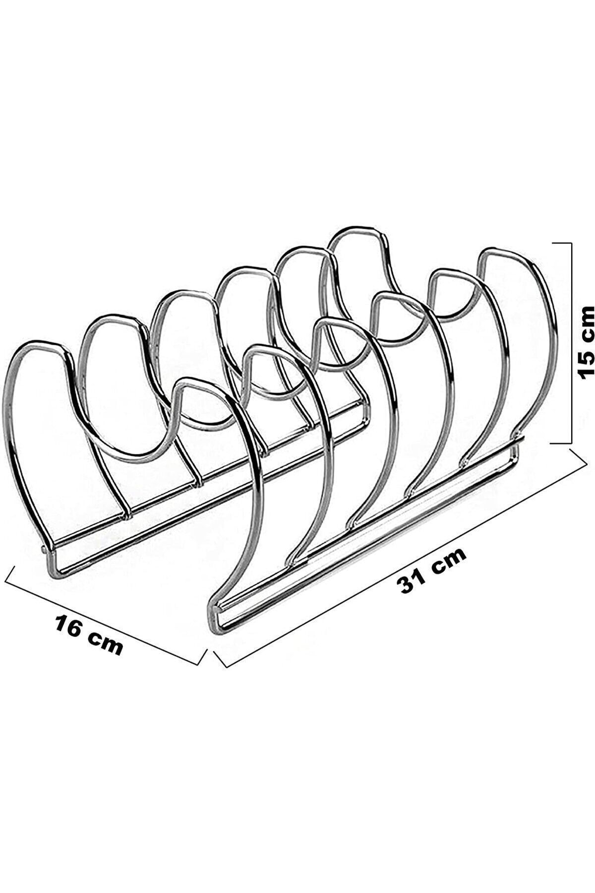 Bosphorus-In-Cabinet Pan Organizer Space-Saving Organizer 5 Compartments 4