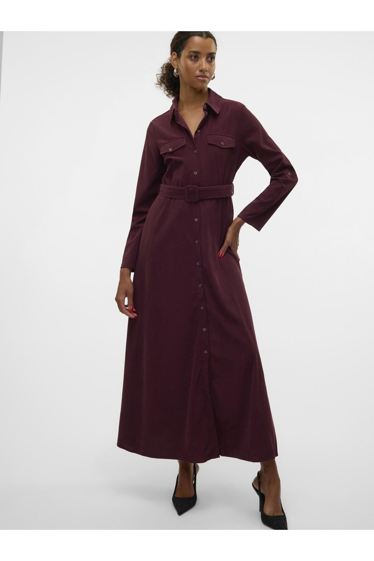Vero Moda-Kleid Vmvilja Samtkleid 5