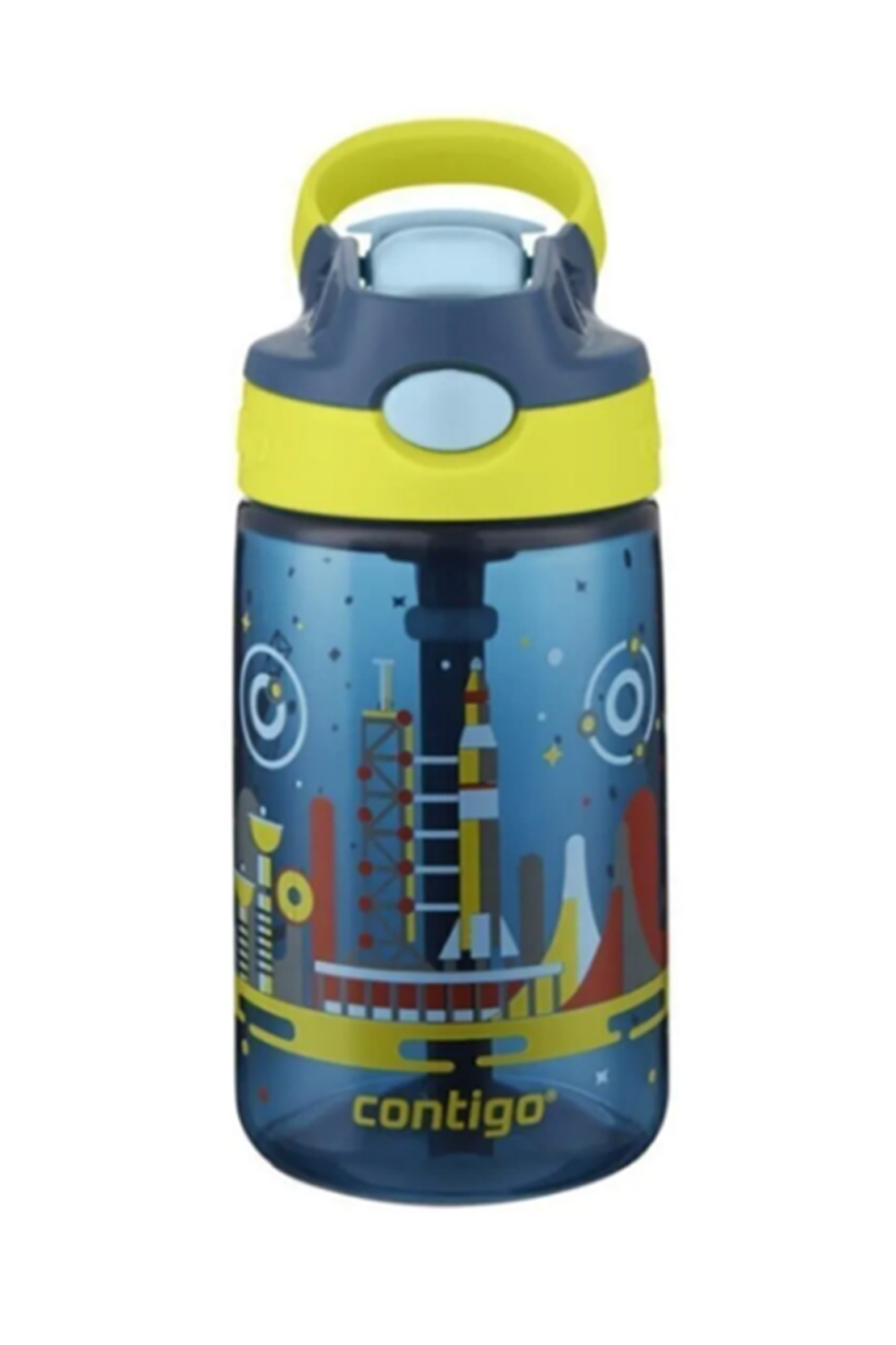 Contigo Uzay Emzikli Çocuk Su Matarası 420ml Cama En Yakın Malzeme Tritan fotoğrafı 5 (önizleme)
