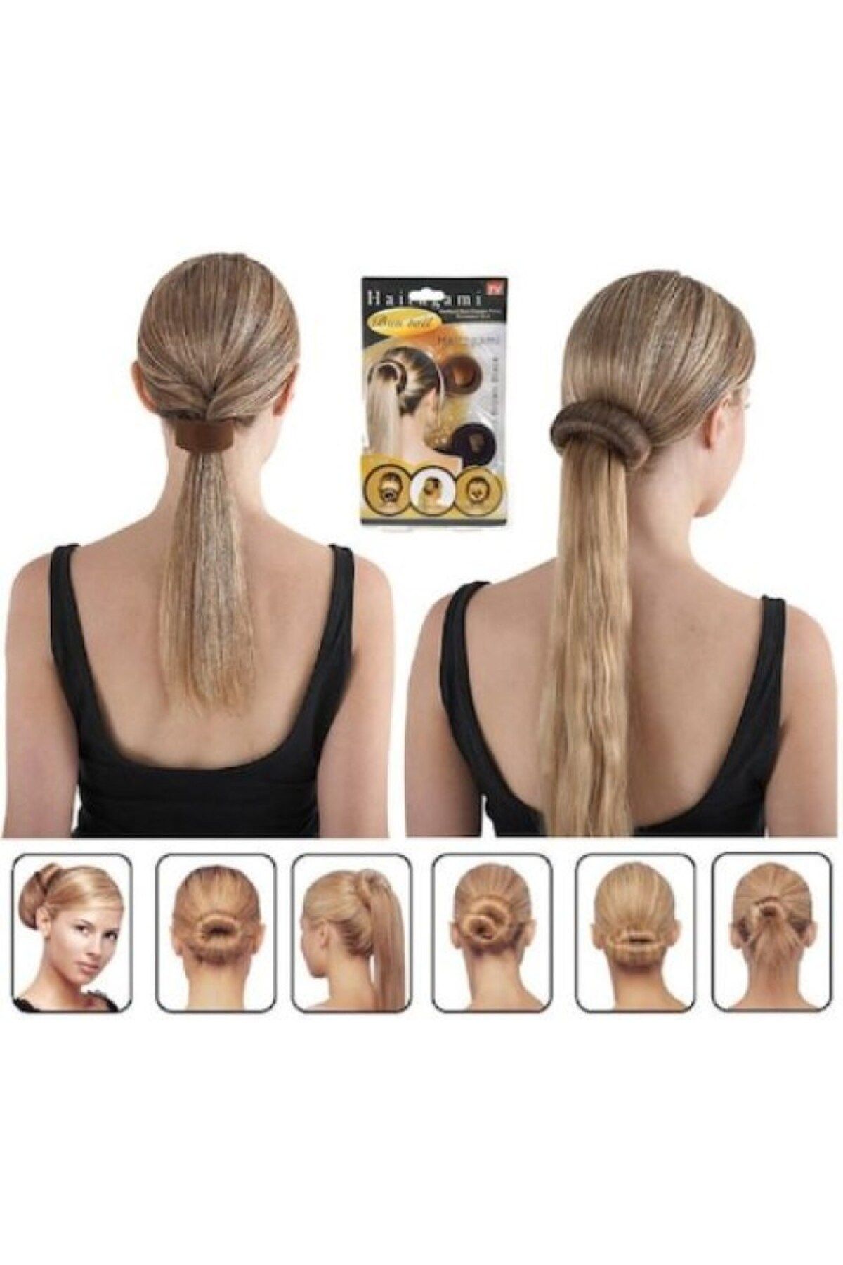 Neler Geldi Neler-Bun Making Buckle Buckle Hairagami Bun Buckle for Women 4