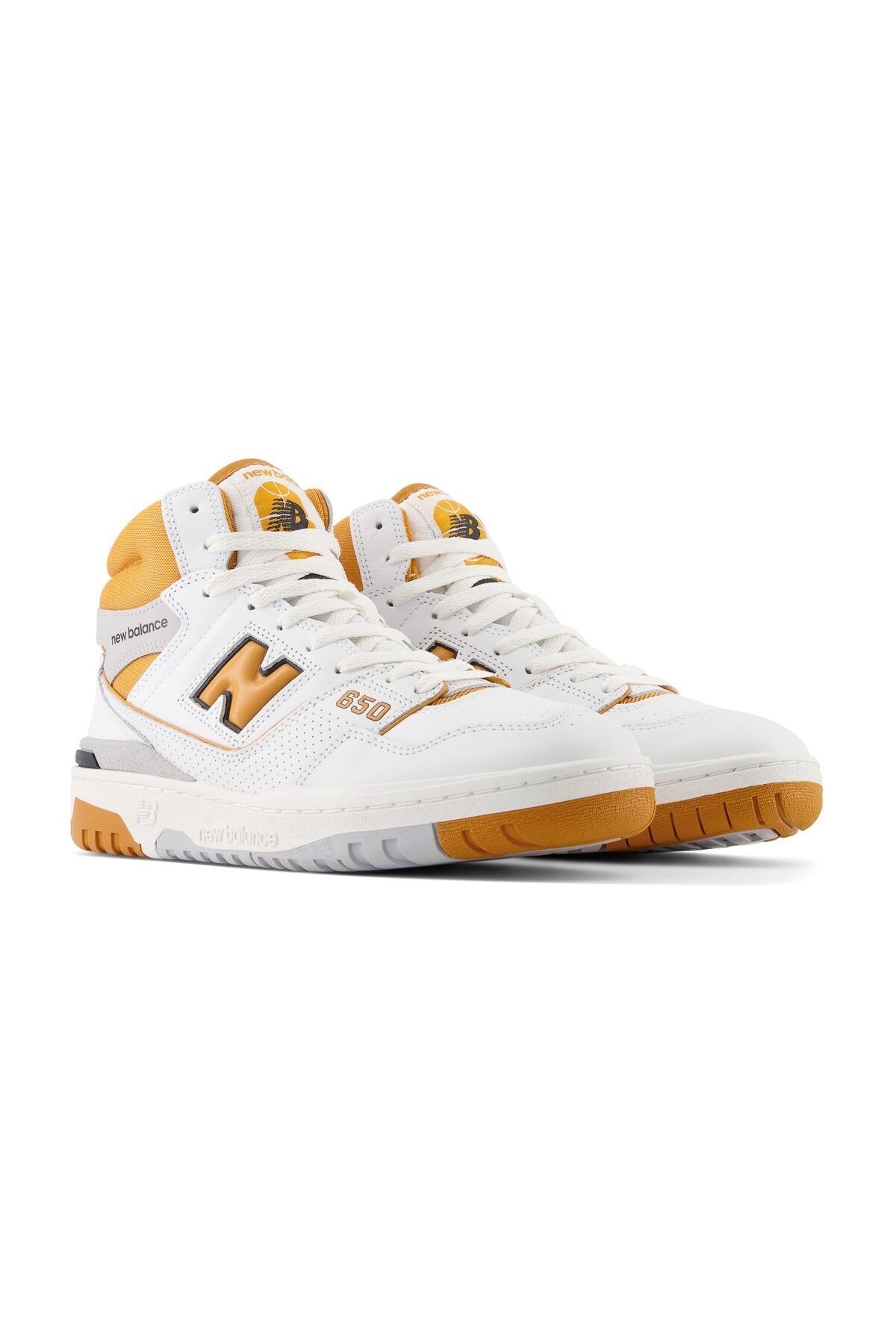 New Balance-Μοντέλο BB650RCL - Λευκό/πορτοκαλί 1