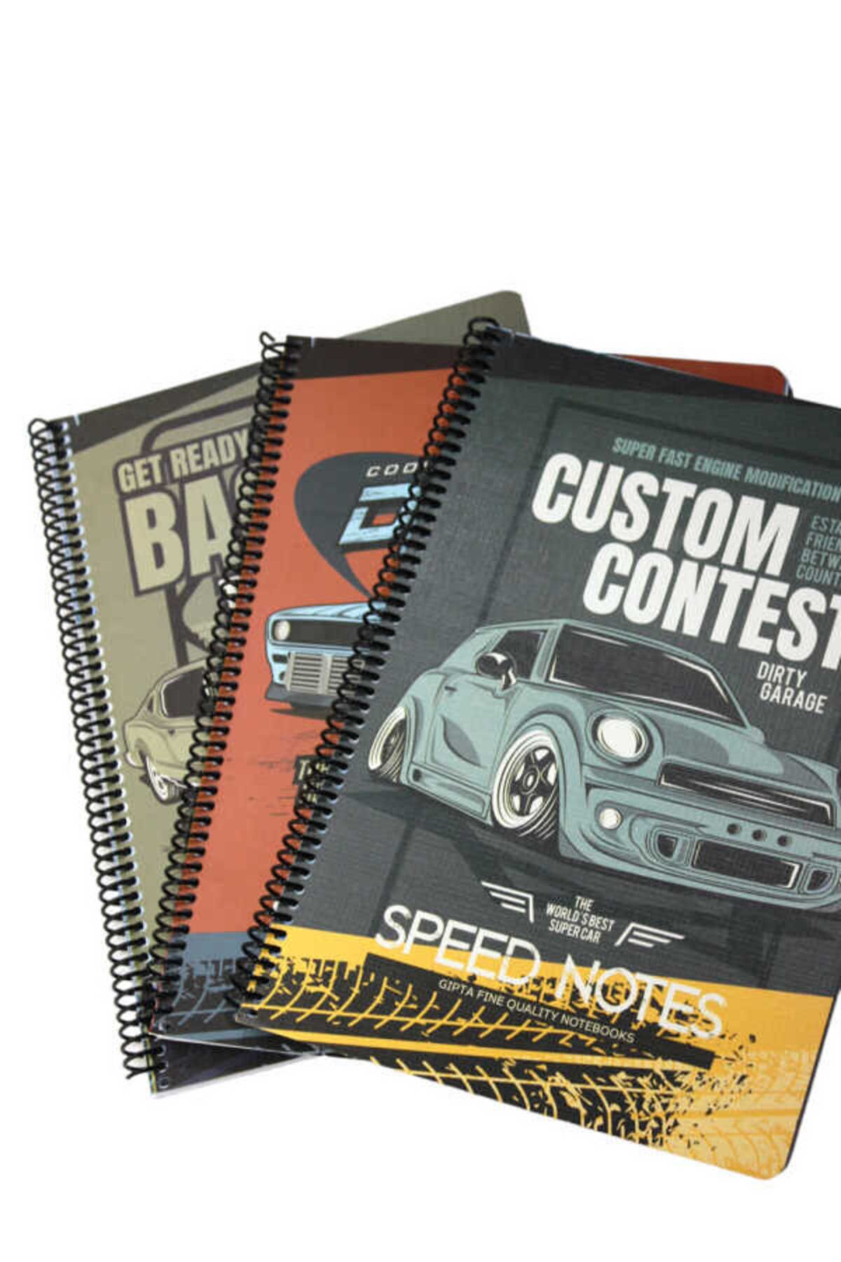 Gıpta-A4 80 Sheets Checked Speed Notes Paper Cover Spiral Notebook 5
