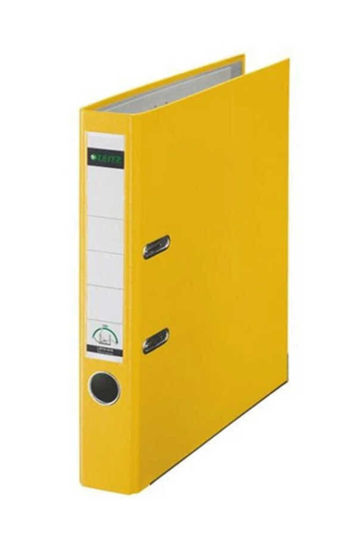 Leitz Büro Klasör Dar Plastik Sarı Dar Plastik Klasör
