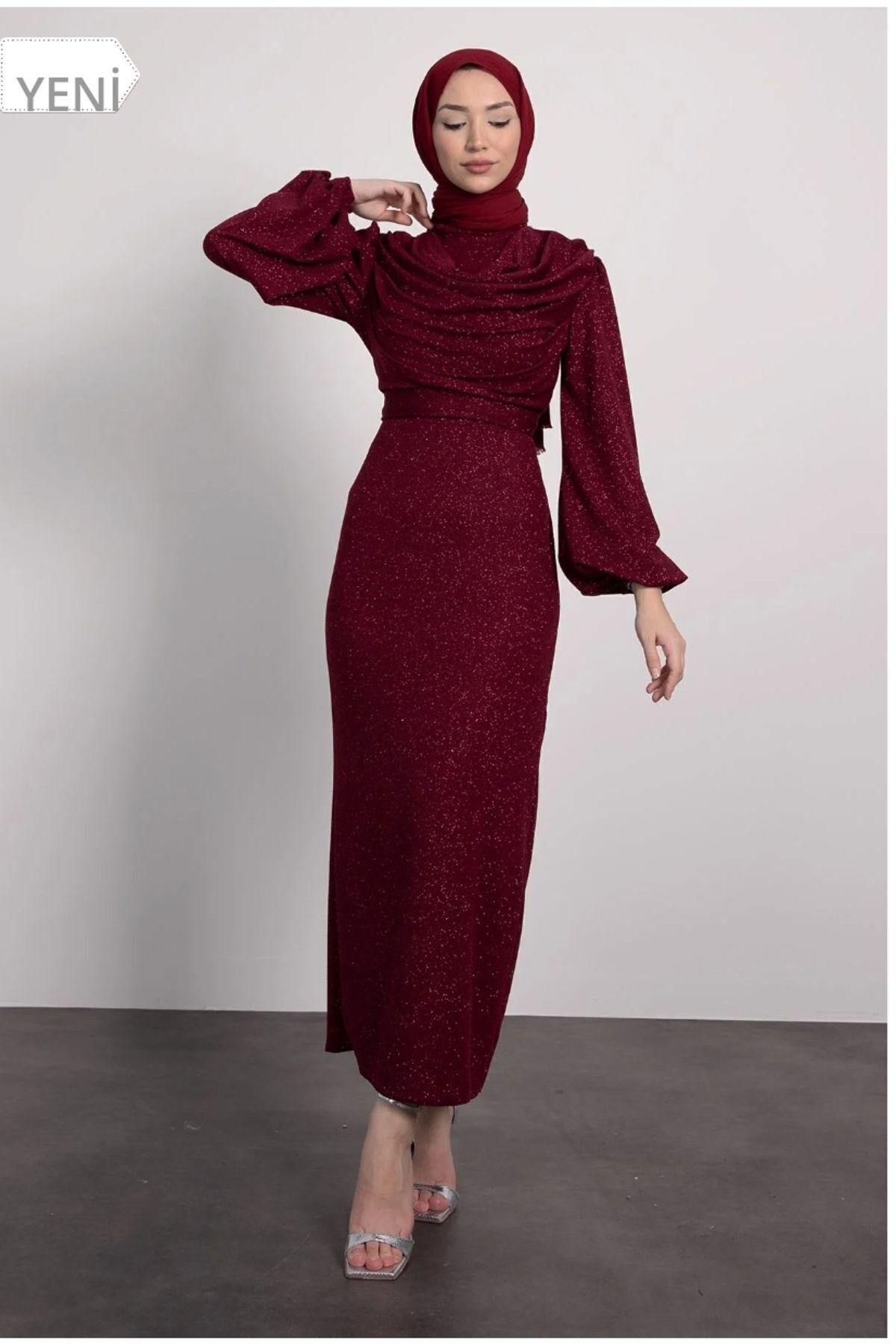 Tarzım Tuba Simli dagaje elbise