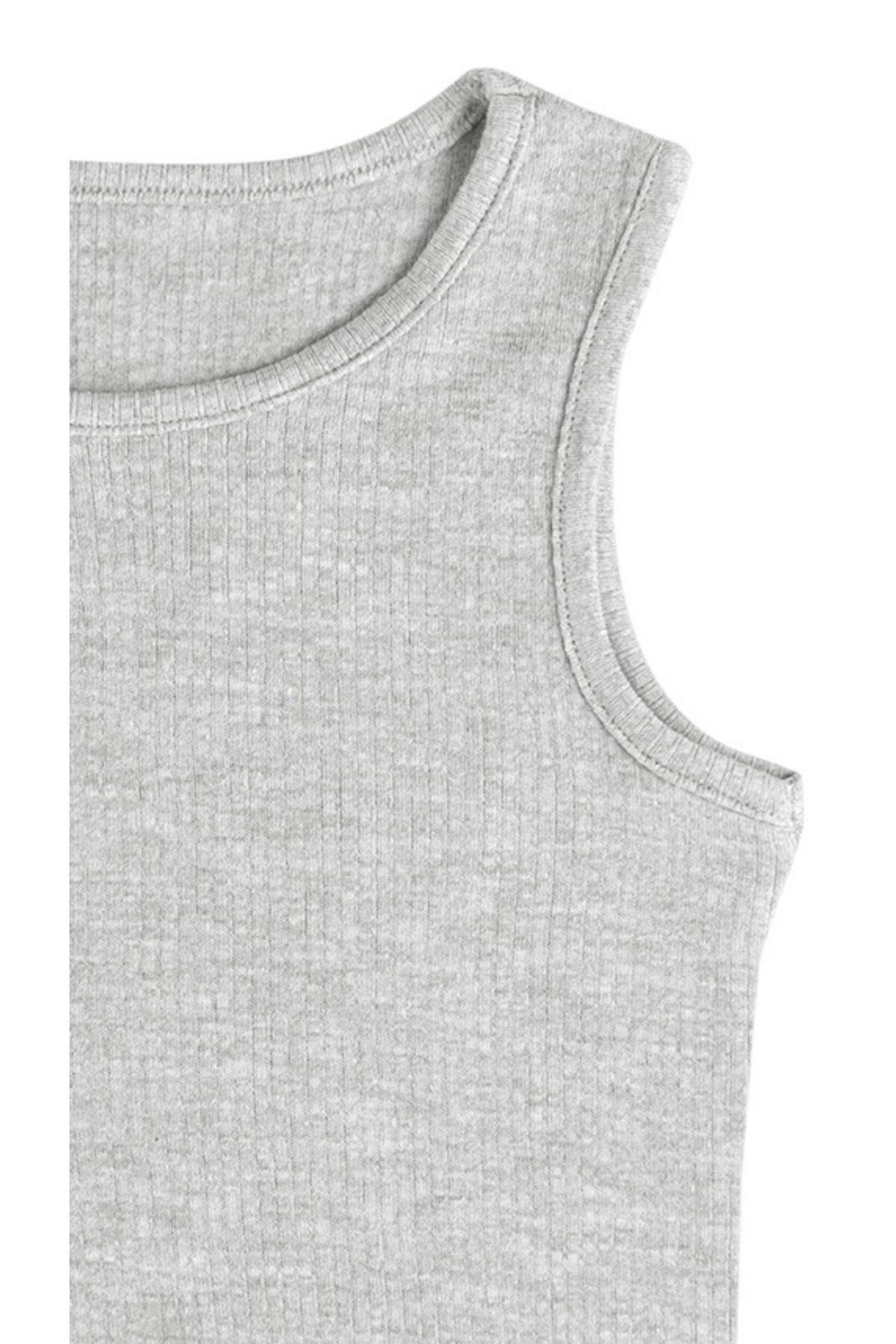 Gambino-Gray Thermal Body and Undershirt for Baby Boy - Thick Strap 3