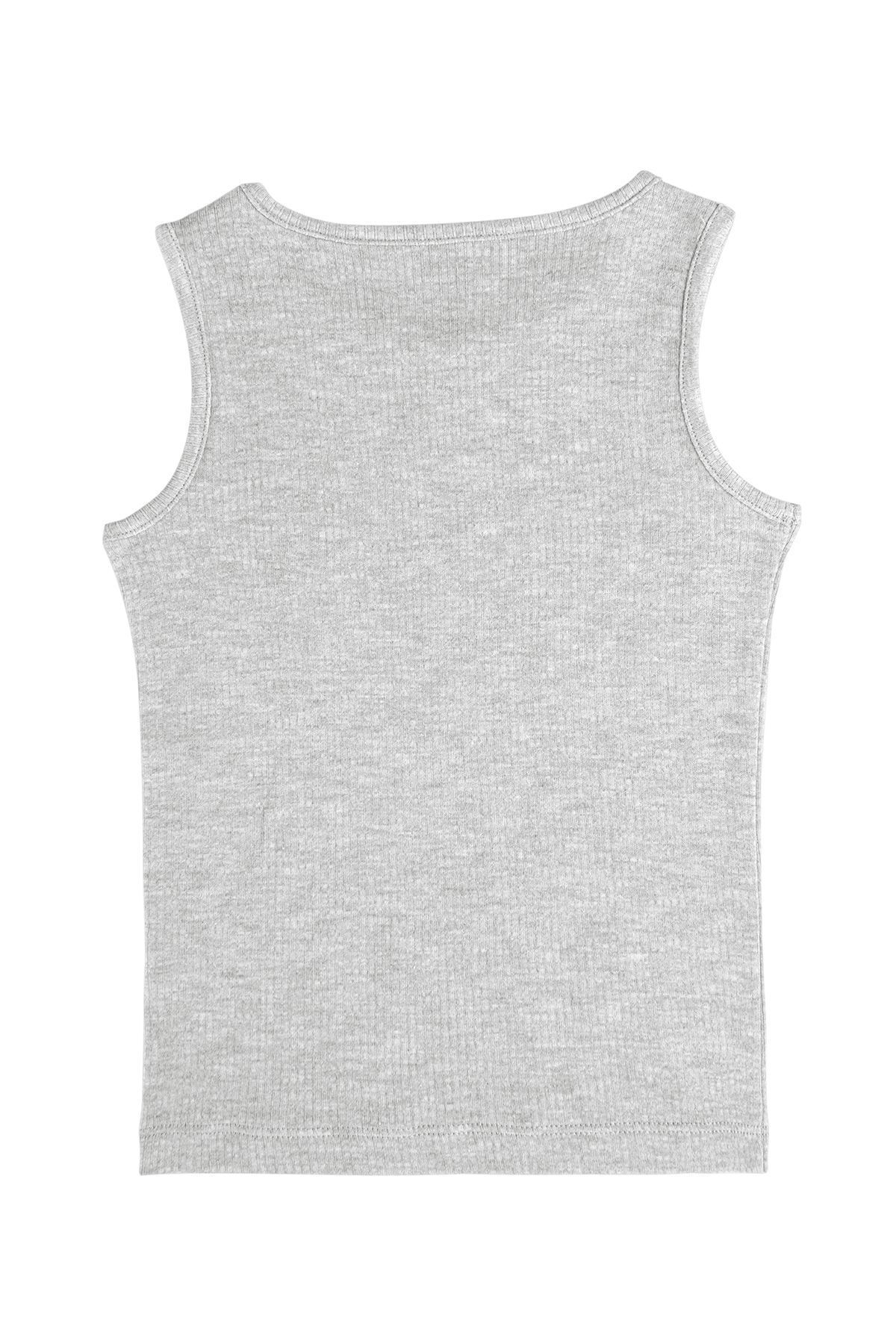 Gambino-Gray Thermal Body and Undershirt for Baby Boy - Thick Strap 2