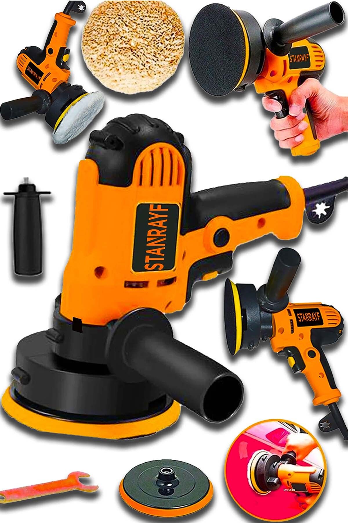 stanrayf Alman 8500 W Motor Korumalı Otomatik Çelik Şanzıman Devir Ayarlı Zımpara Pasta Cila Polisaj Makinesi