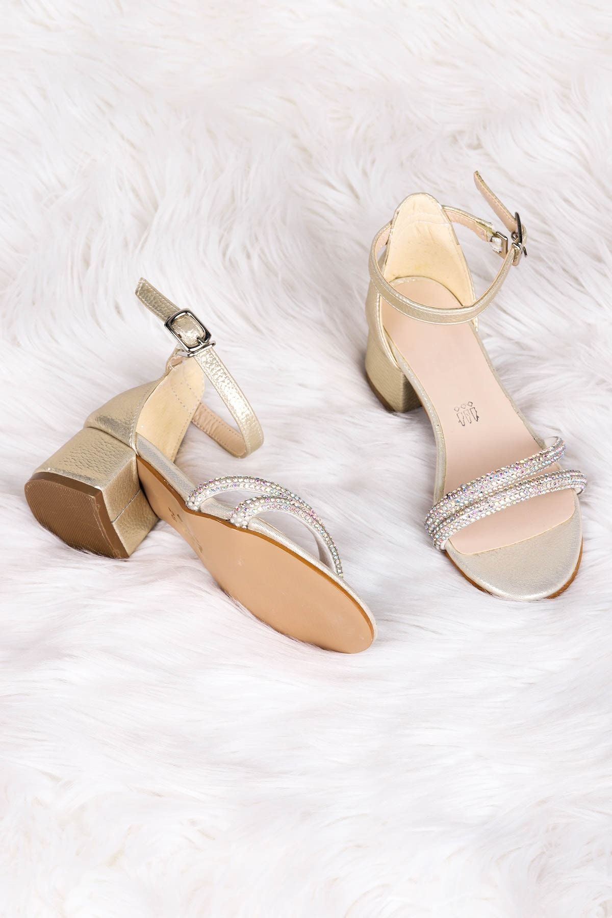 Kiko Kids-791 Vakko Stone Mädchen-Sandalen mit 3 cm Absatz 2
