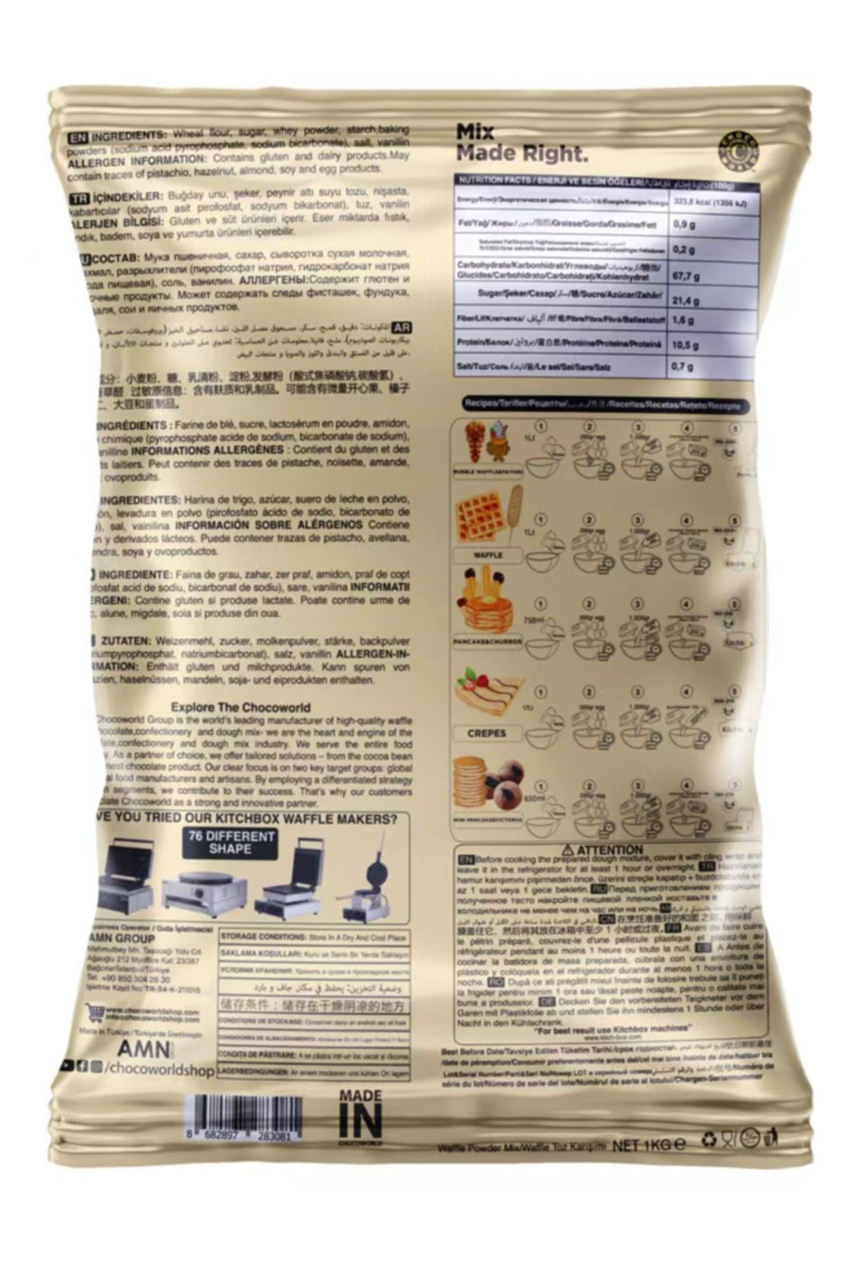 Stick Lokma Waffle Mix (1kg) - 2